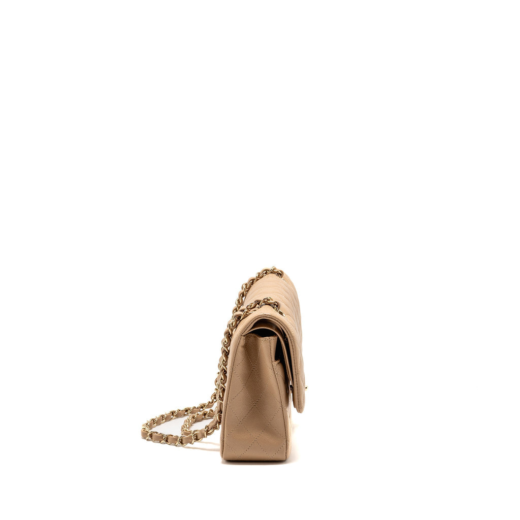 chanel-medium-classic-double-flap-bag-dark-beige-lghw