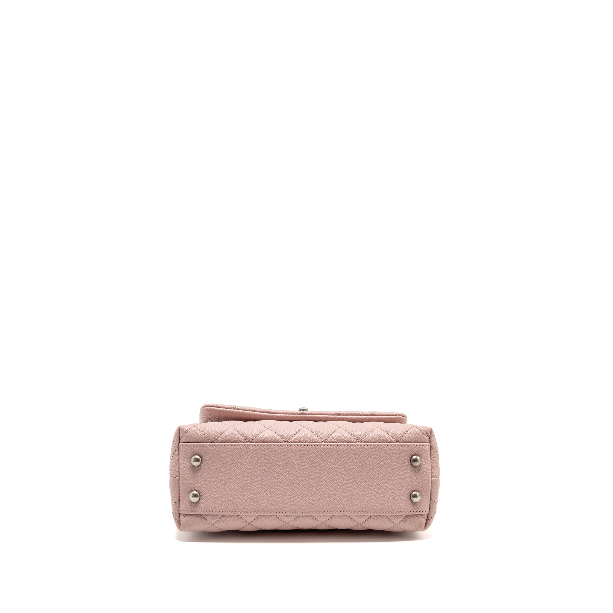 chanel-small-coco-handle-caviar-pink-ruthenium-shw