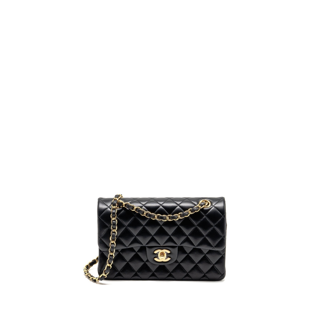 chanel-small-classic-double-flap-bag-lambskin-black-ghw-2