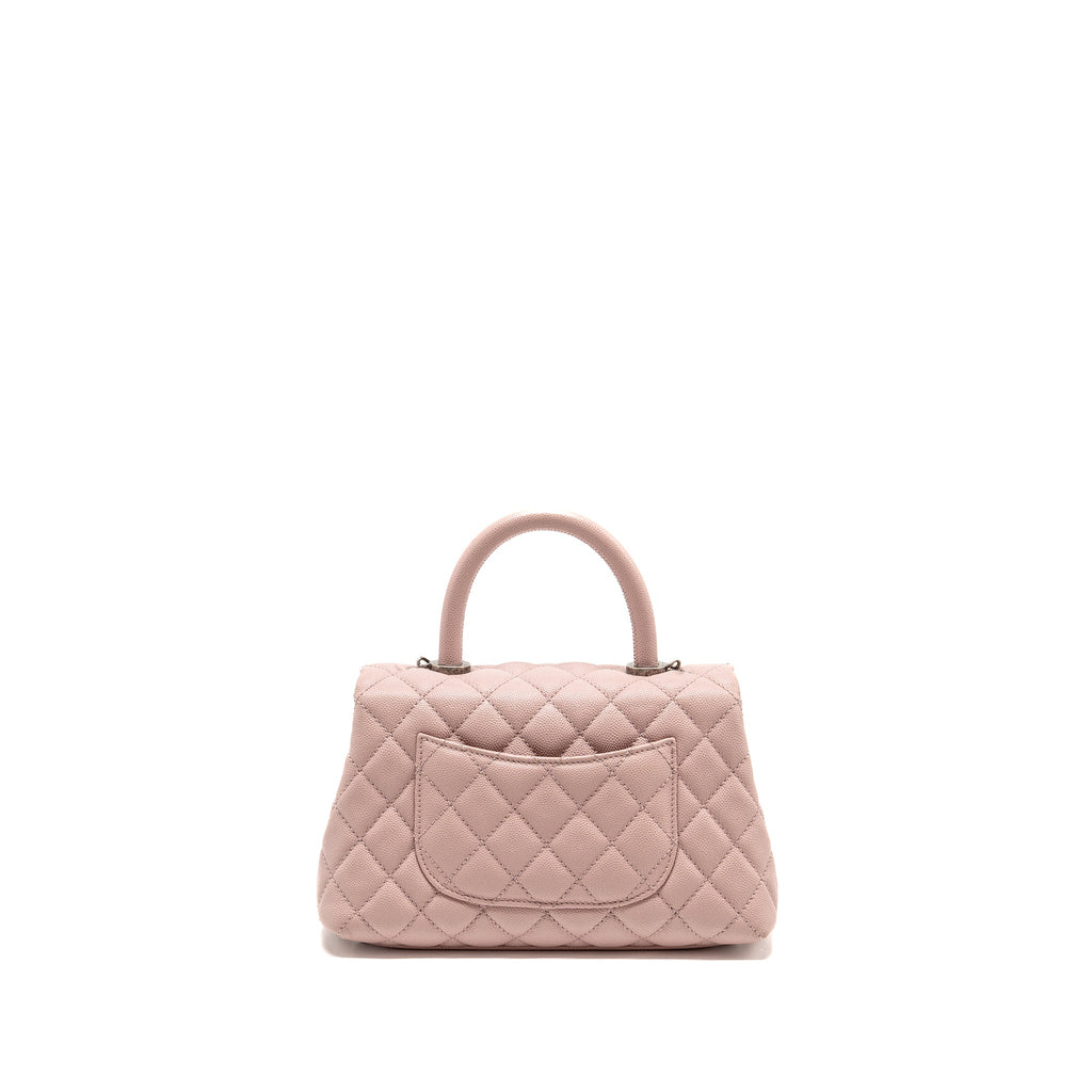chanel-small-coco-handle-caviar-pink-ruthenium-shw