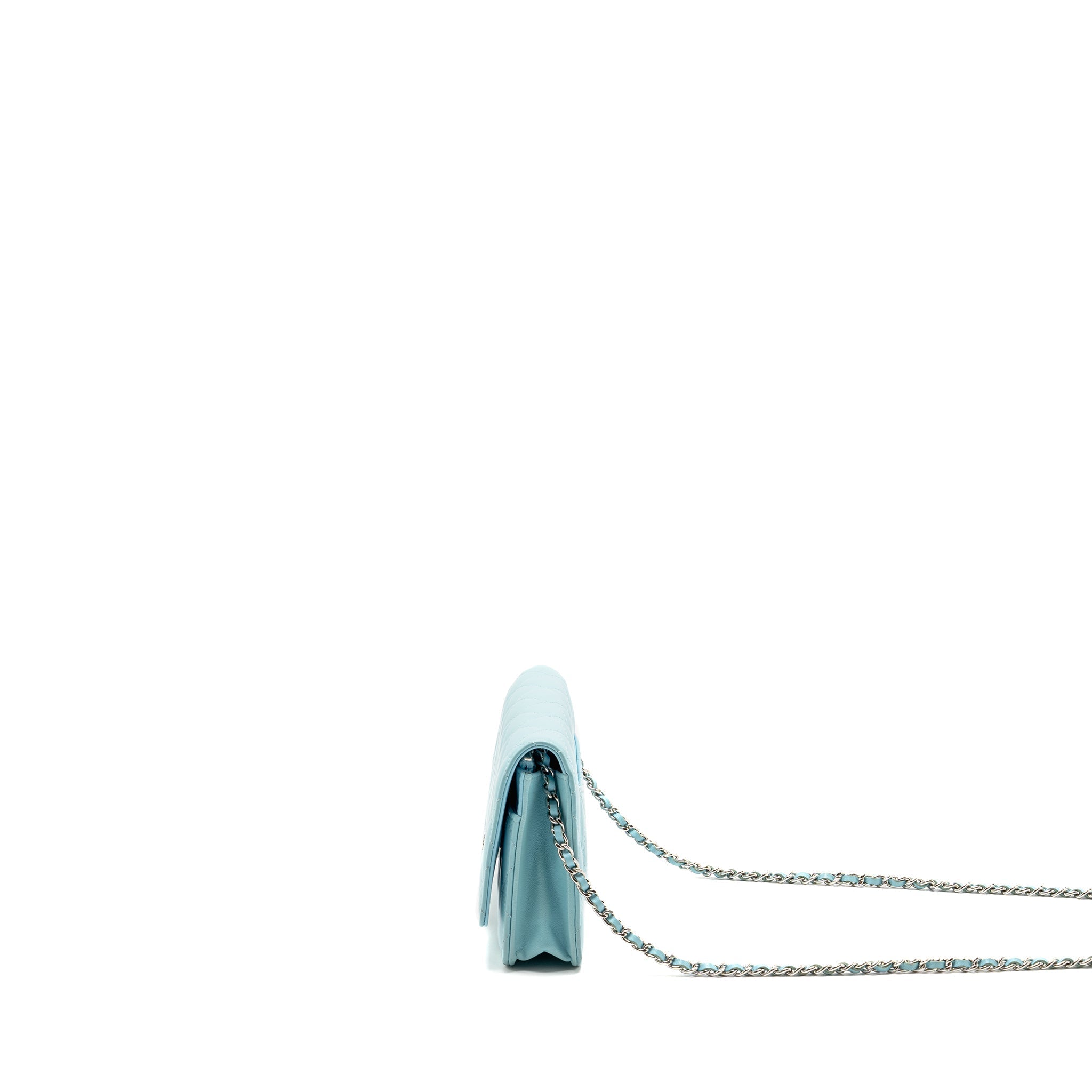 chanel-classic-wallet-on-chain-lambskin-light-blue-shw-1
