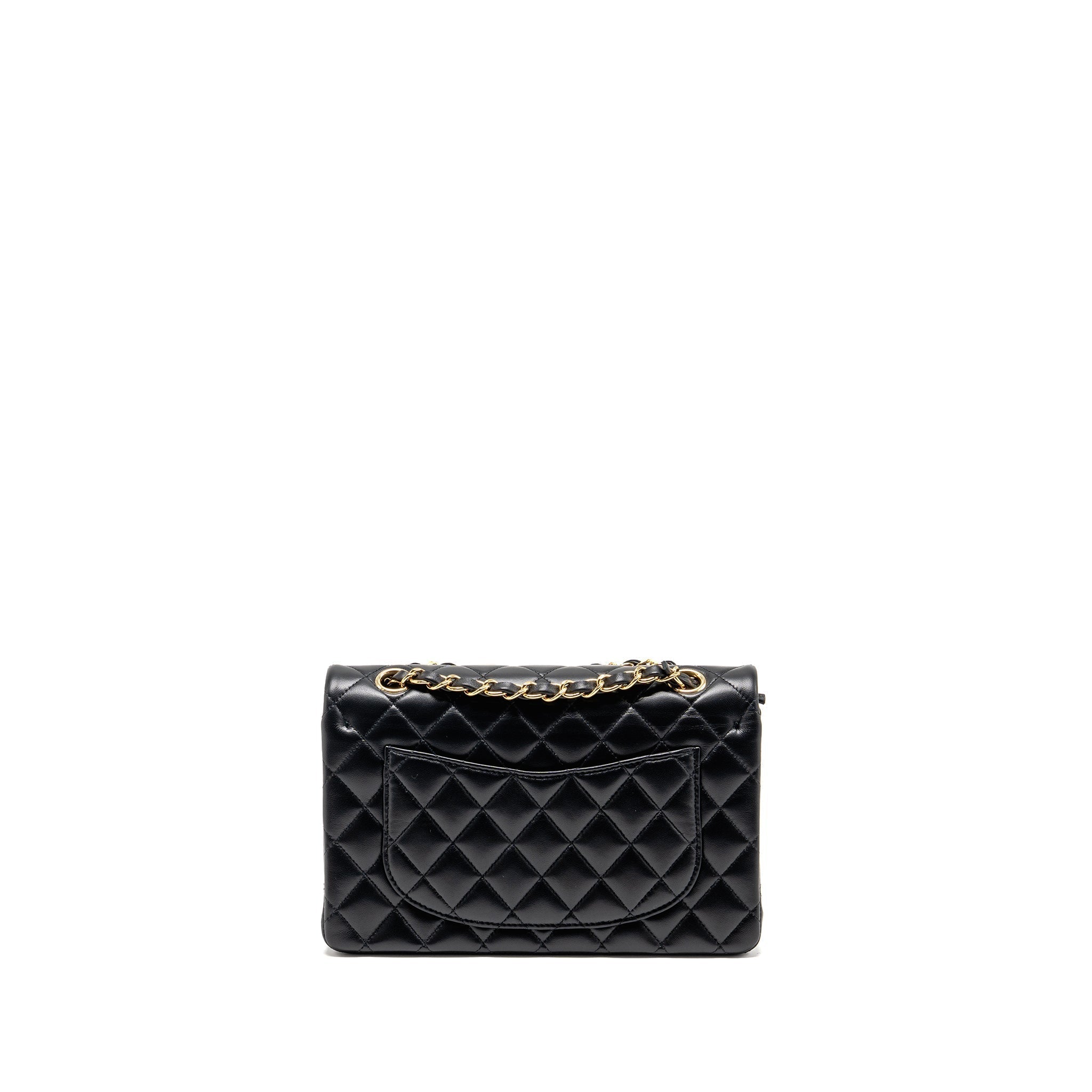 chanel-small-classic-double-flap-bag-lambskin-black-ghw-2