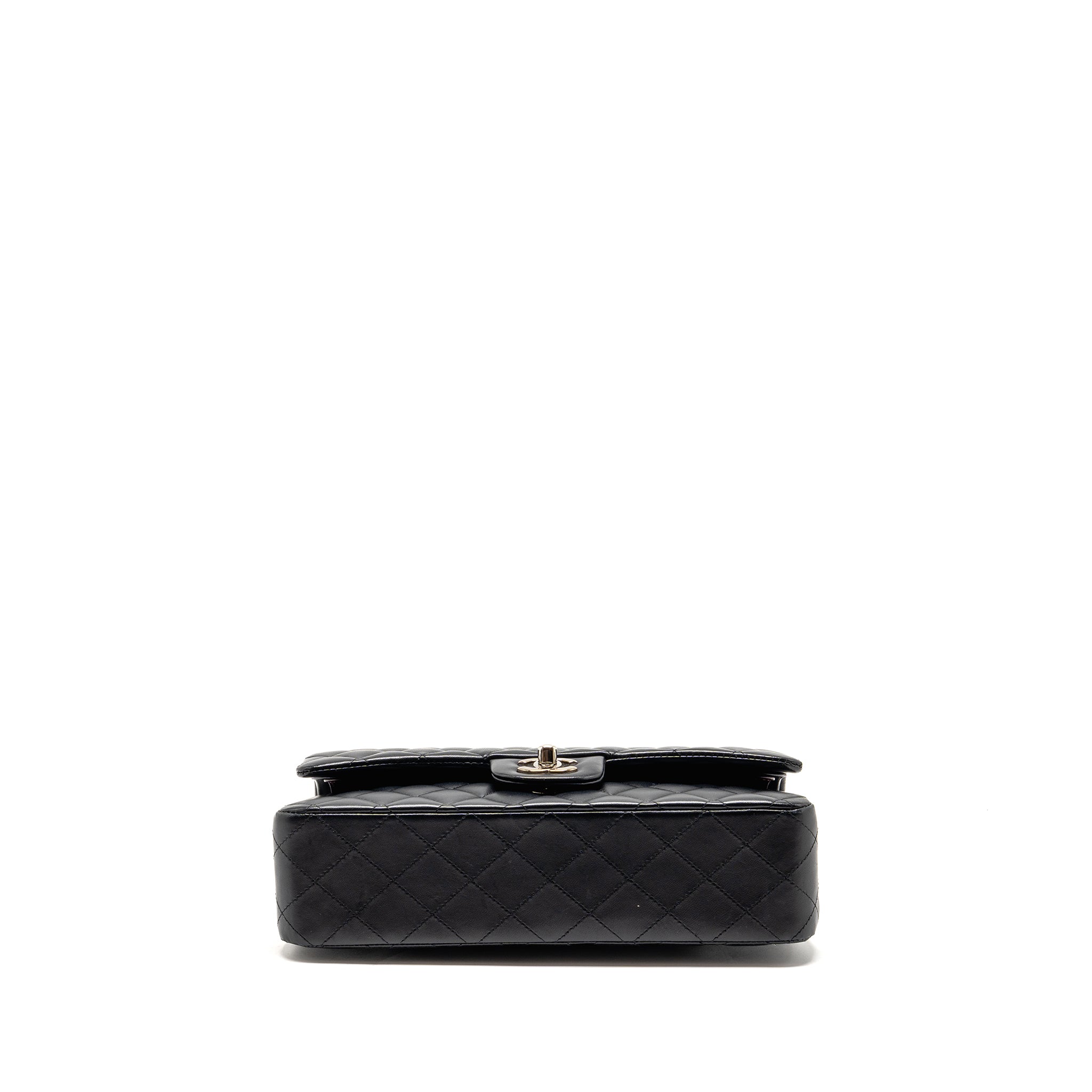 chanel-medium-classic-double-flap-bag-lambskin-black-shw-1