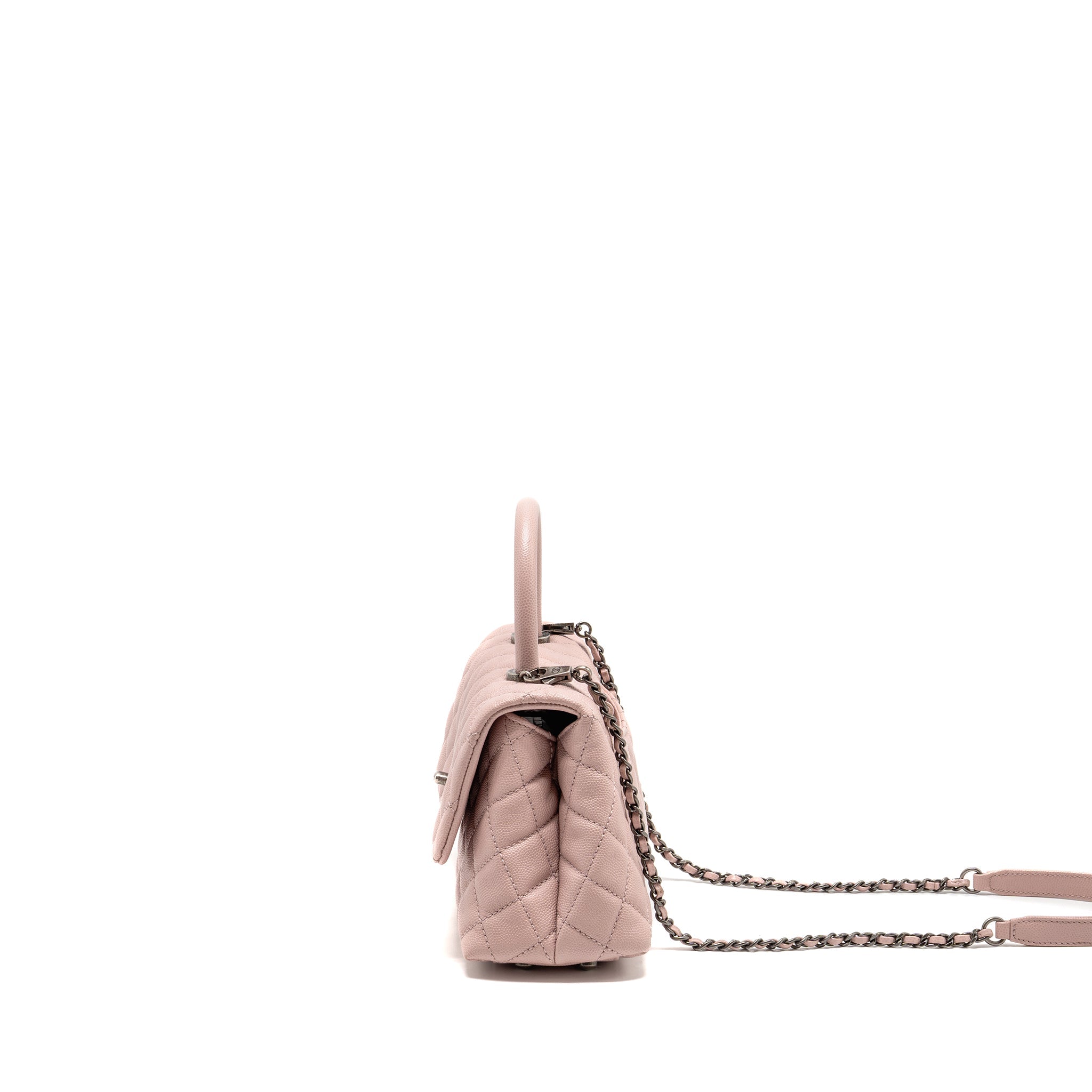 chanel-small-coco-handle-caviar-pink-ruthenium-shw