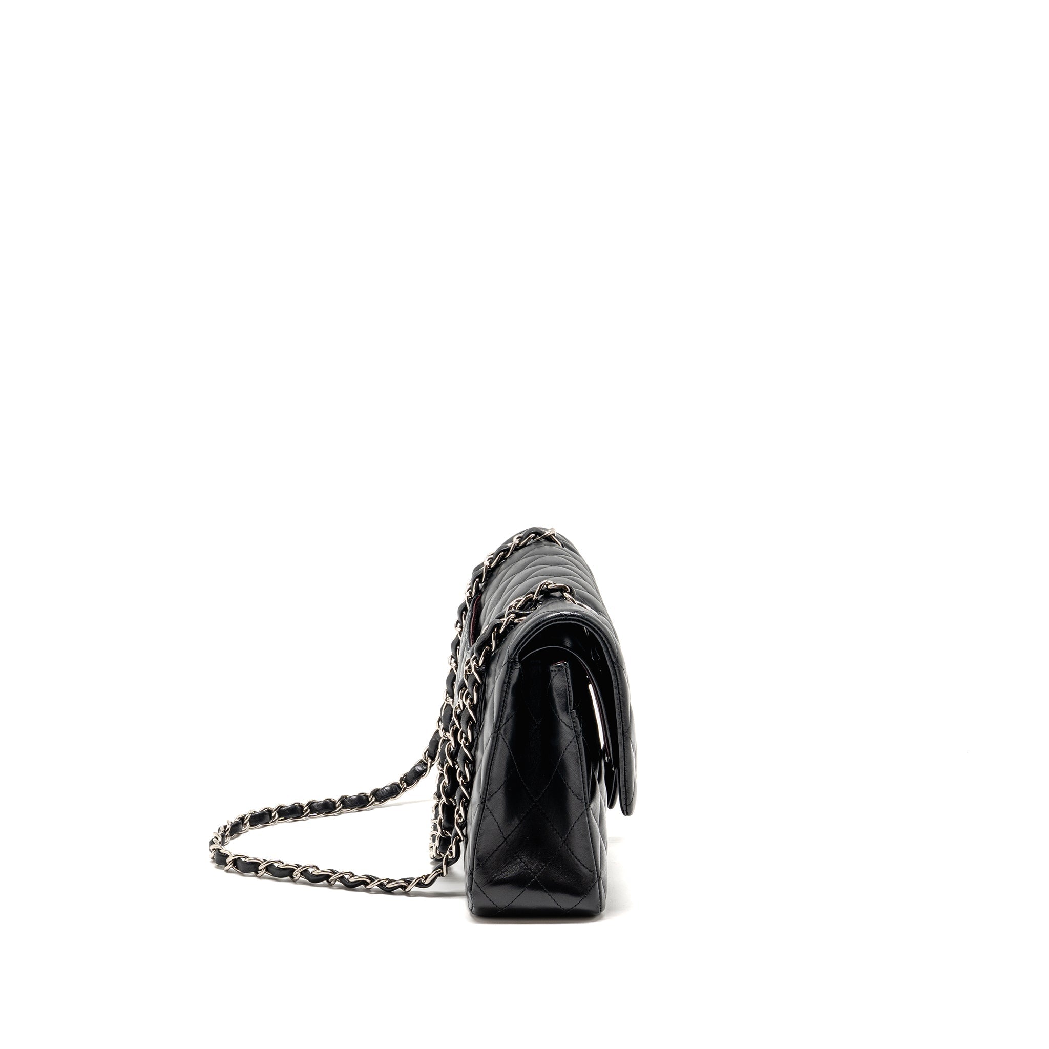 chanel-medium-classic-double-flap-bag-lambskin-black-shw-1