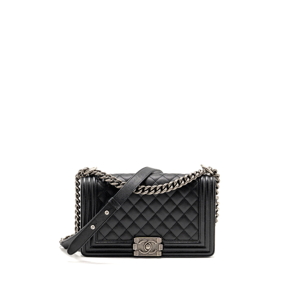 chanel-medium-boy-bag-caviar-black-shw-1