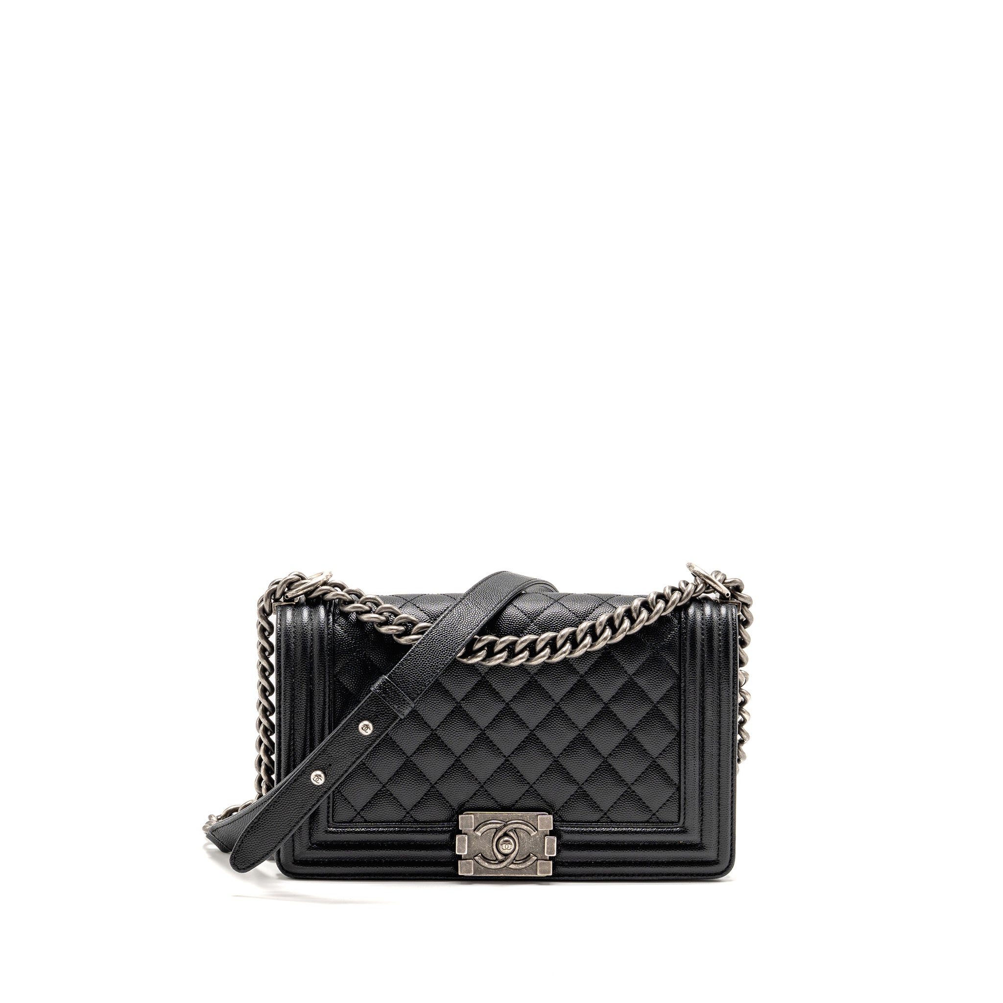 chanel-medium-boy-bag-caviar-black-shw-1