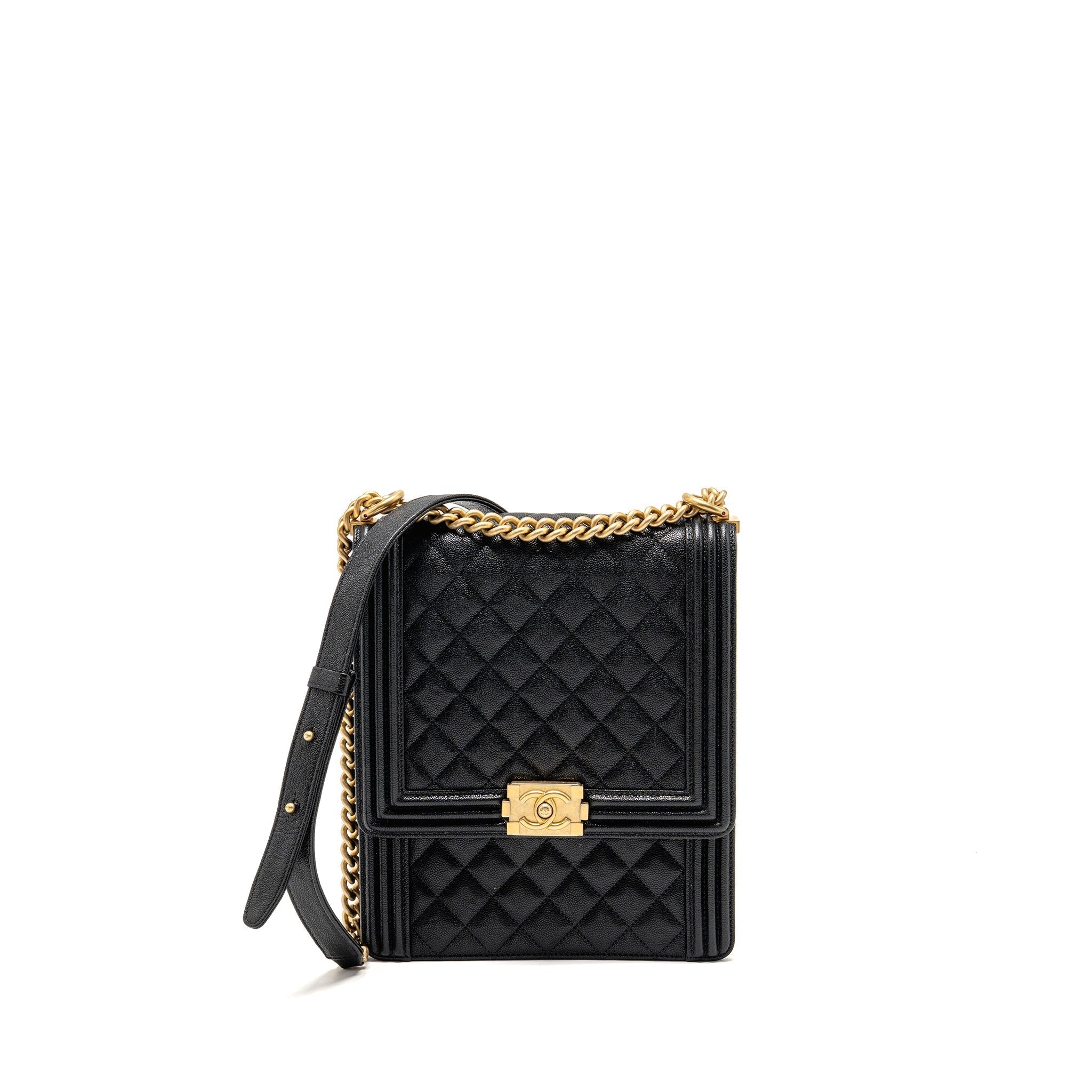 chanel-north-south-vertical-boy-bag-caviar-black-ghw
