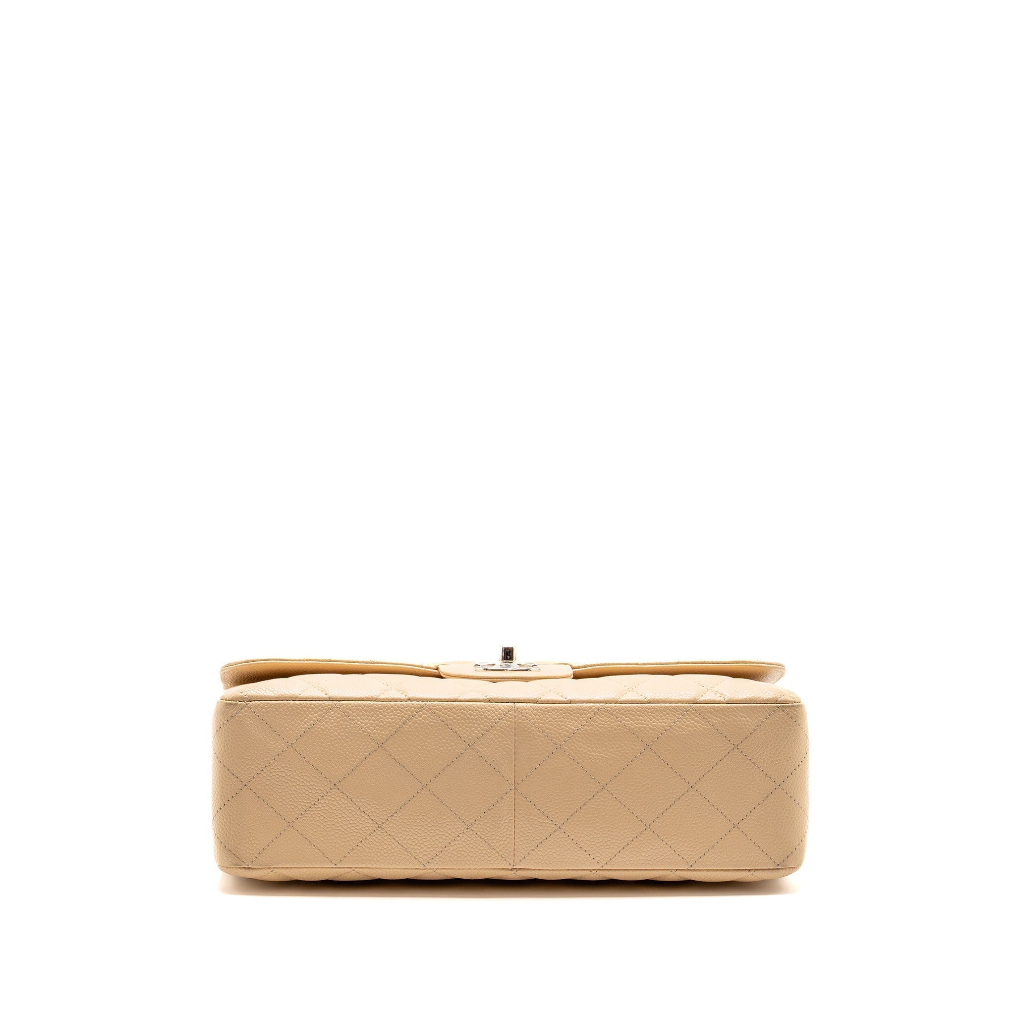 chanel-jumbo-classic-single-flap-bag-caviar-beige-shw