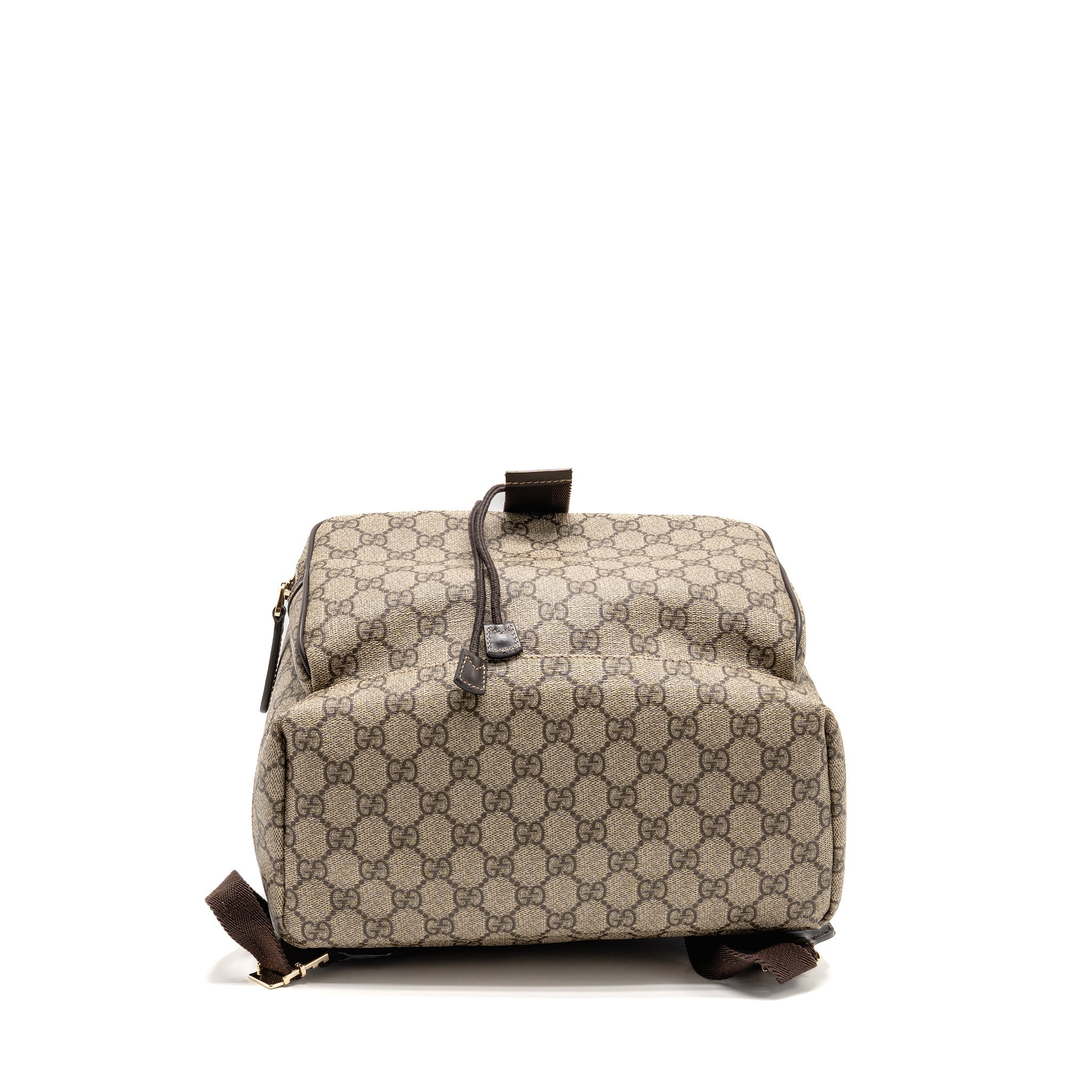 gucci-single-buckle-backpack-gg-supreme-canvas-brown-shw
