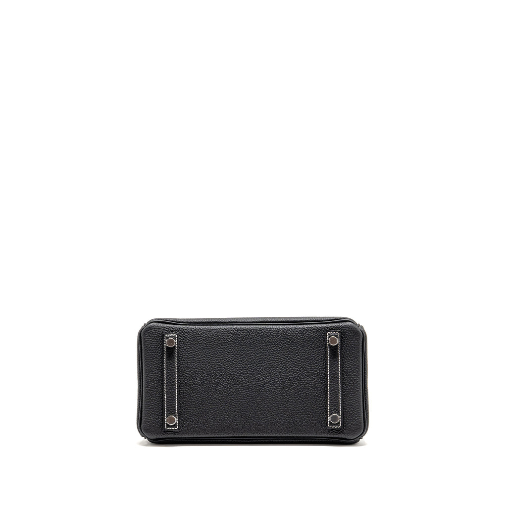 hermes-birkin-25-special-order-togo-black-white-stitching-brushed-shw-stamp-g