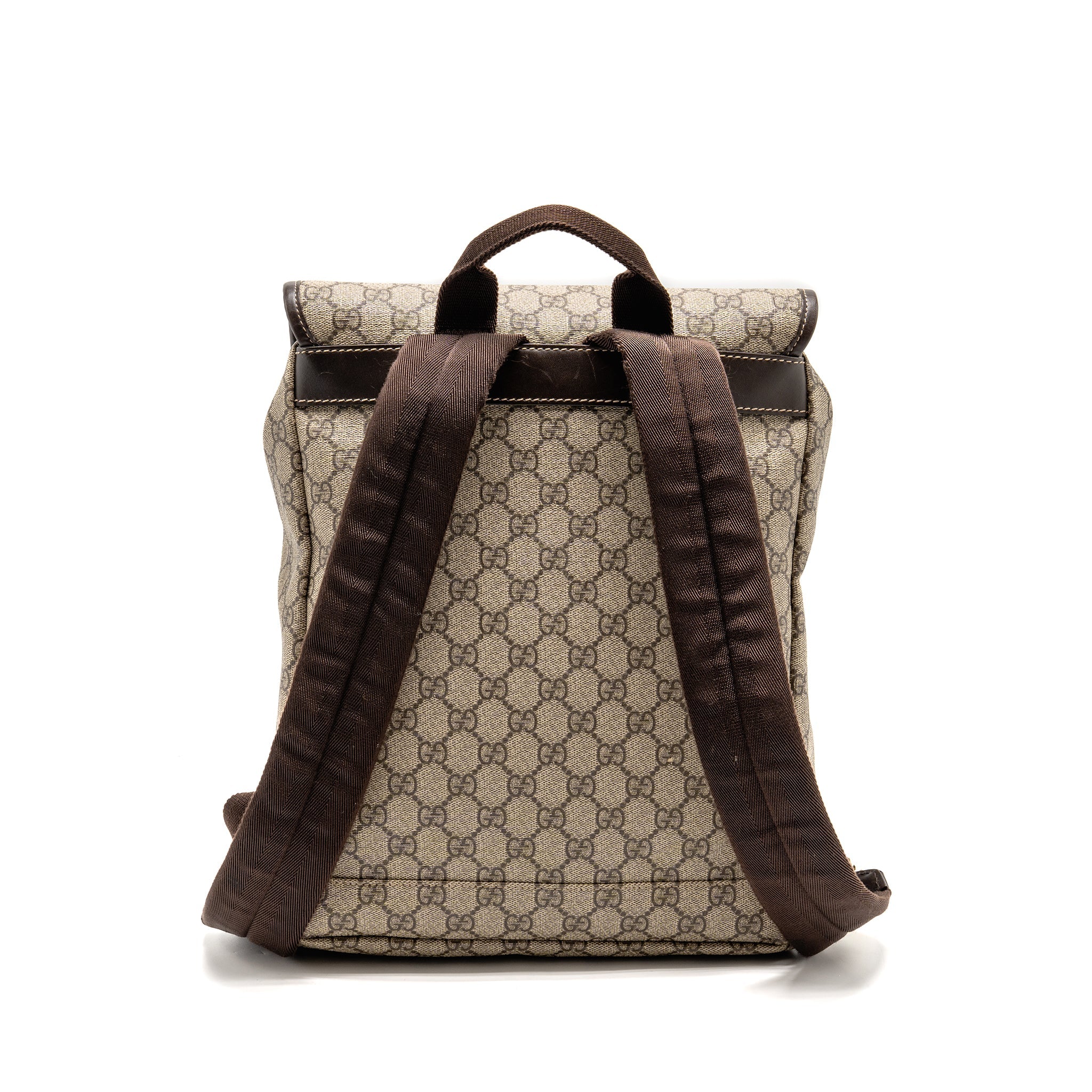 gucci-single-buckle-backpack-gg-supreme-canvas-brown-shw