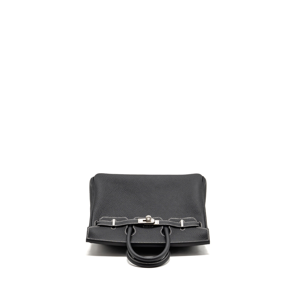 hermes-birkin-25-special-order-togo-black-white-stitching-brushed-shw-stamp-g