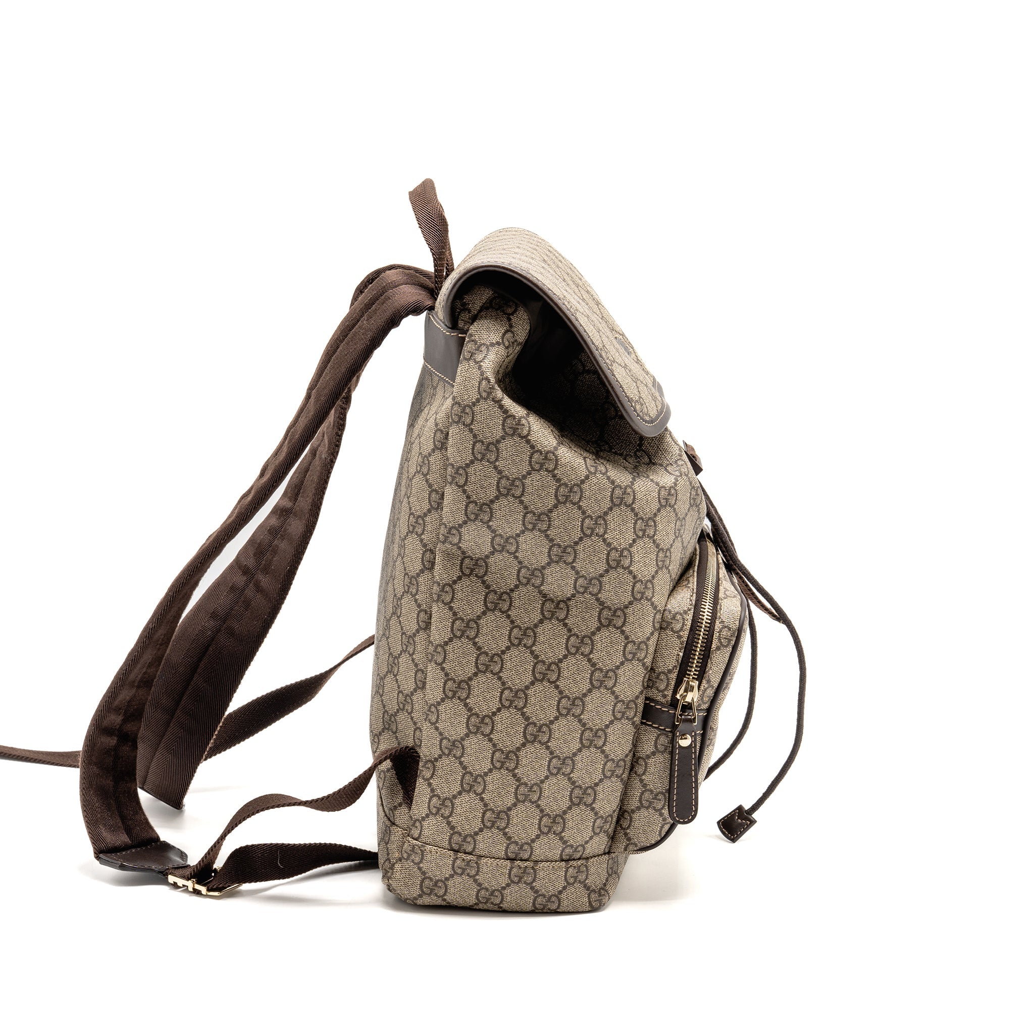 gucci-single-buckle-backpack-gg-supreme-canvas-brown-shw
