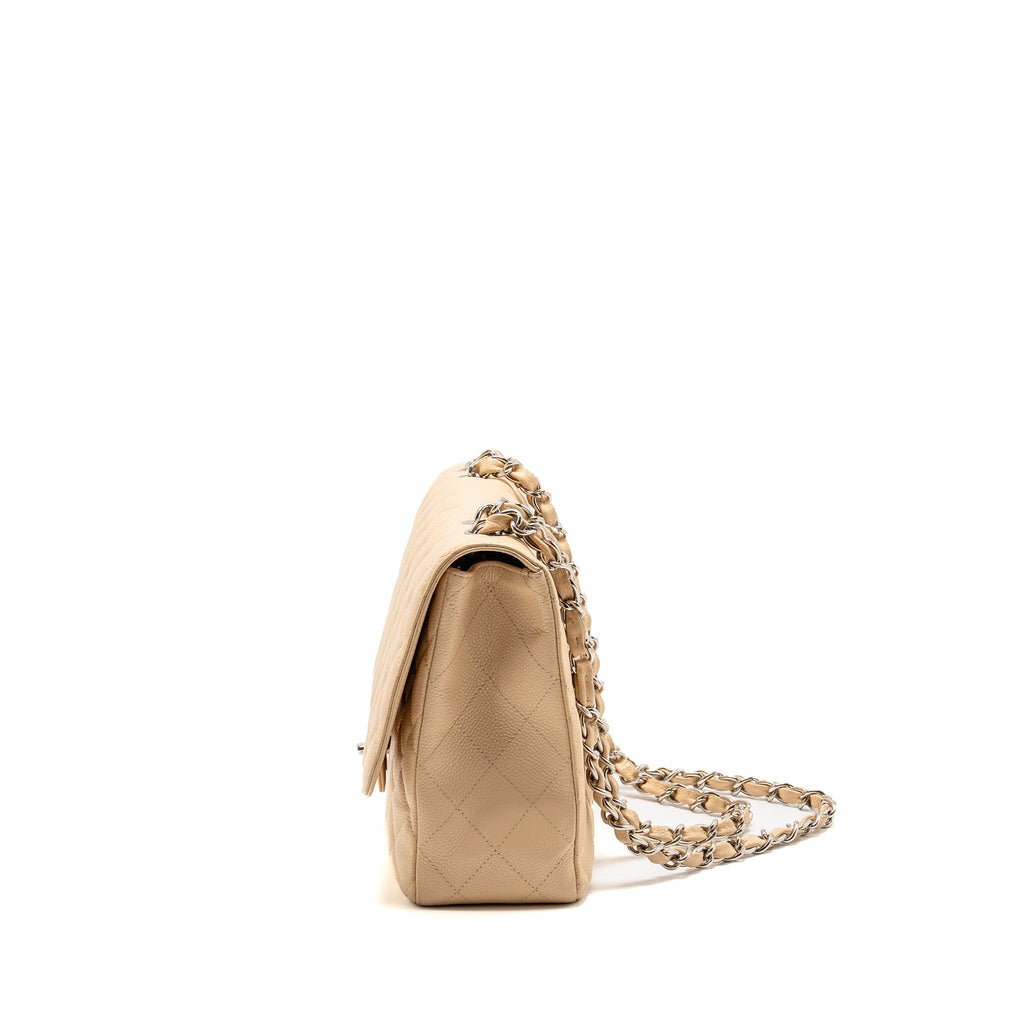 chanel-jumbo-classic-single-flap-bag-caviar-beige-shw