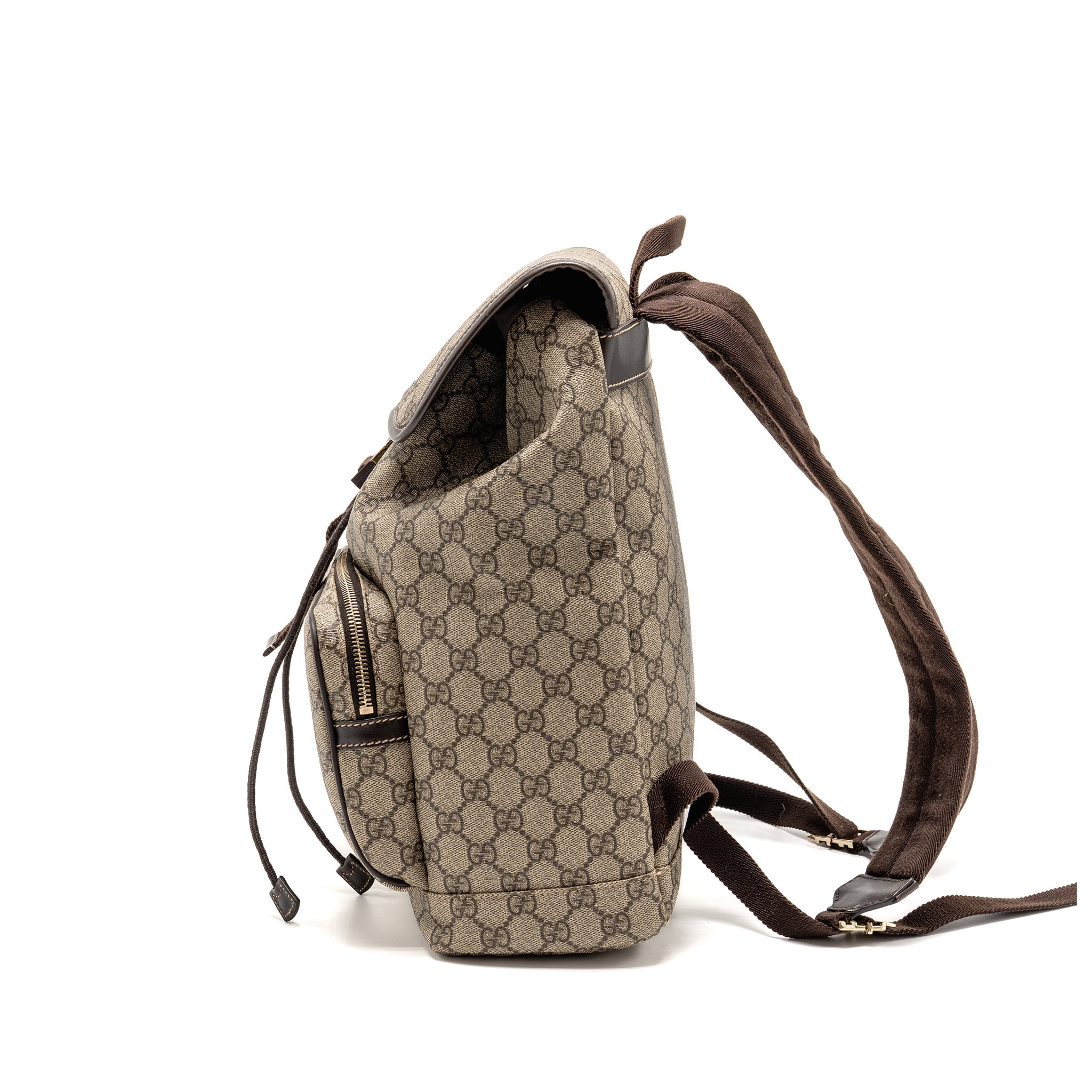 gucci-single-buckle-backpack-gg-supreme-canvas-brown-shw