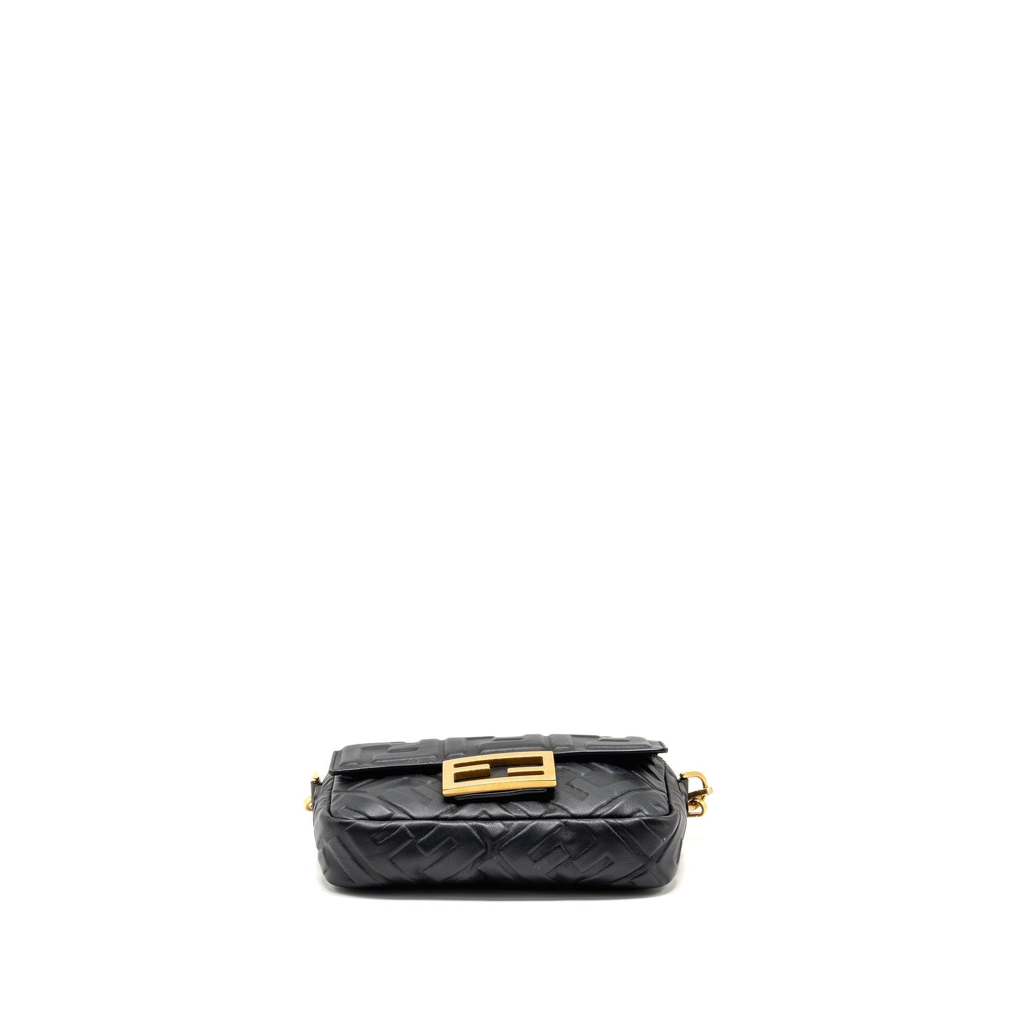 fendi-mini-baguette-bag-ff-motif-lambskin-black-ghw