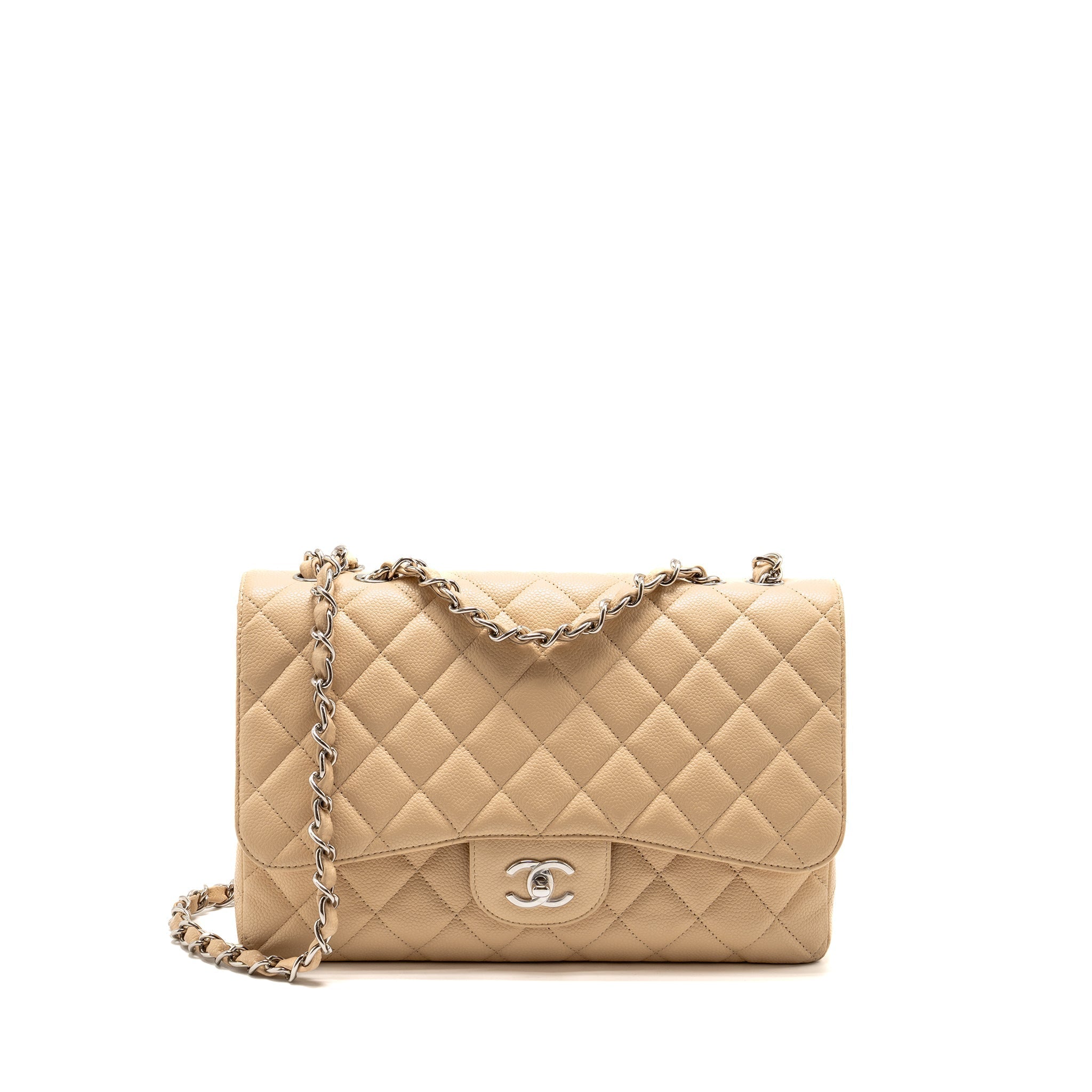 chanel-jumbo-classic-single-flap-bag-caviar-beige-shw