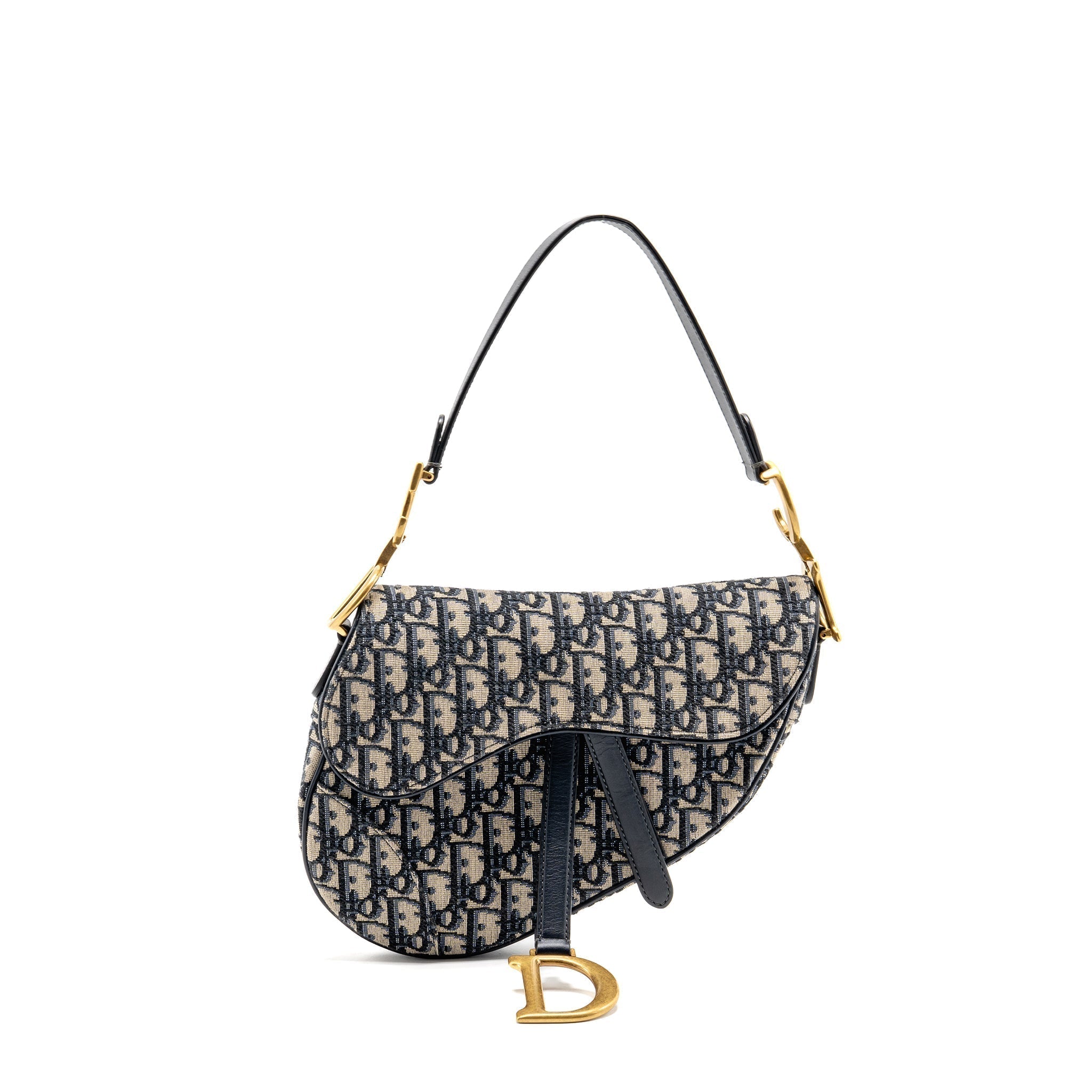 dior-medium-saddle-bag-blue-oblique-canvas-calfskin-ghw