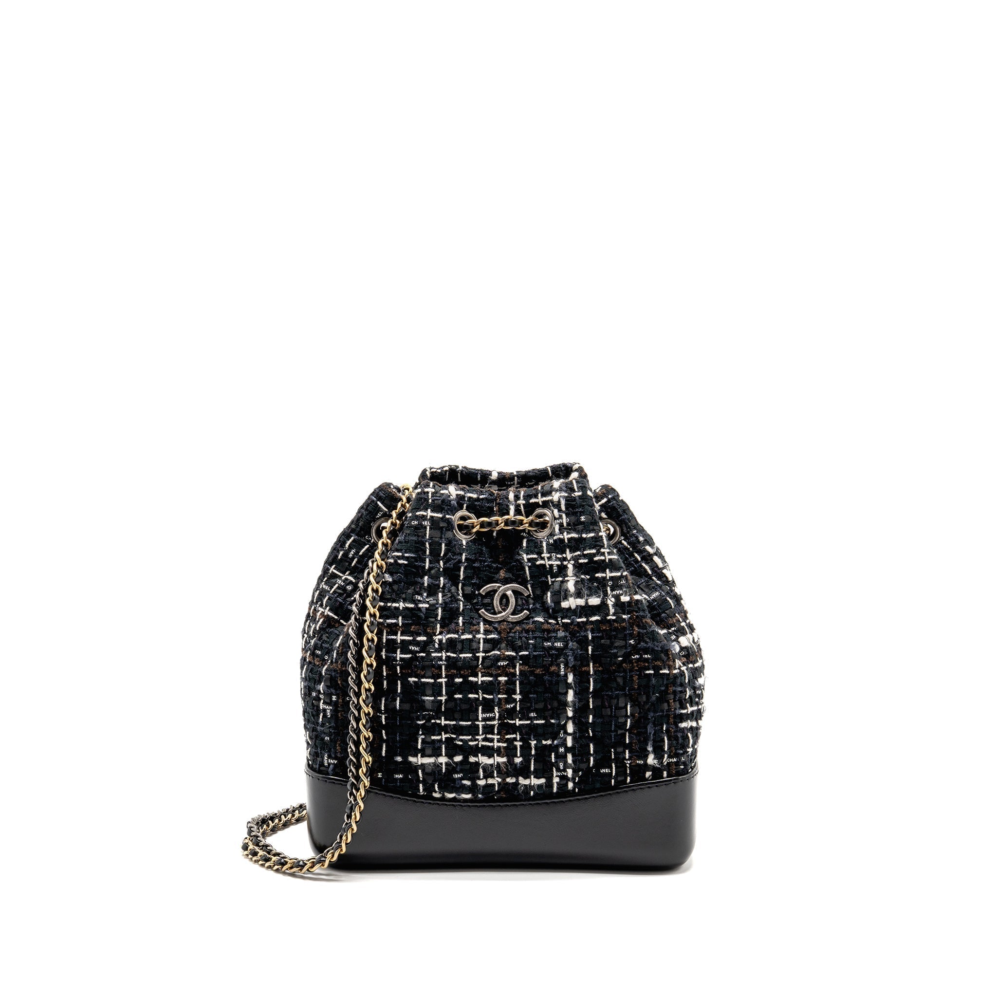 chanel-small-gabrielle-tweed-backpack-black-white-brown-multicolour-hardware