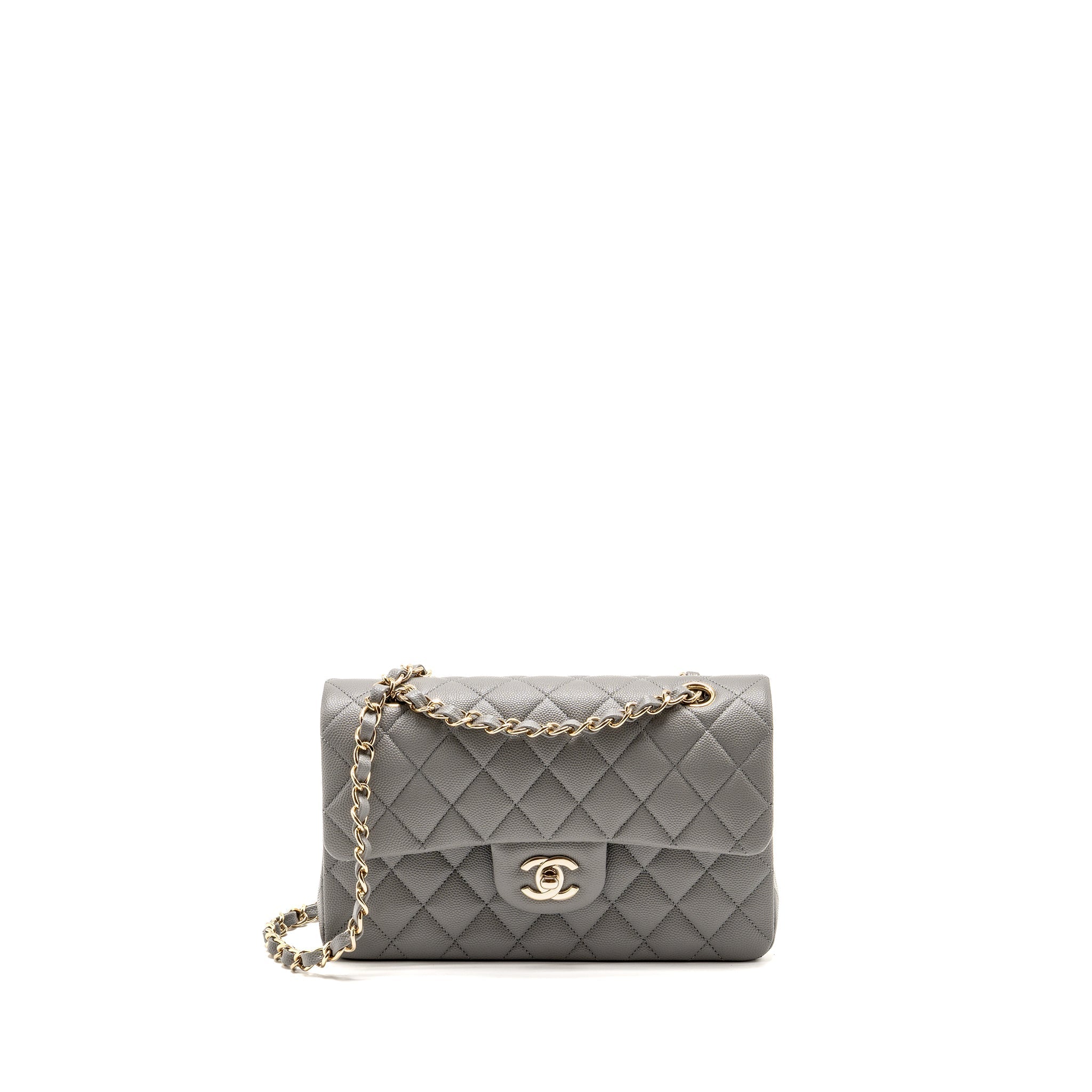 chanel-small-classic-double-flap-bag-caviar-dark-grey-lghw-microchip