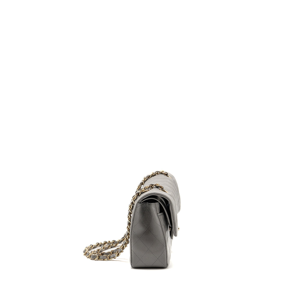 chanel-small-classic-double-flap-bag-caviar-dark-grey-lghw-microchip