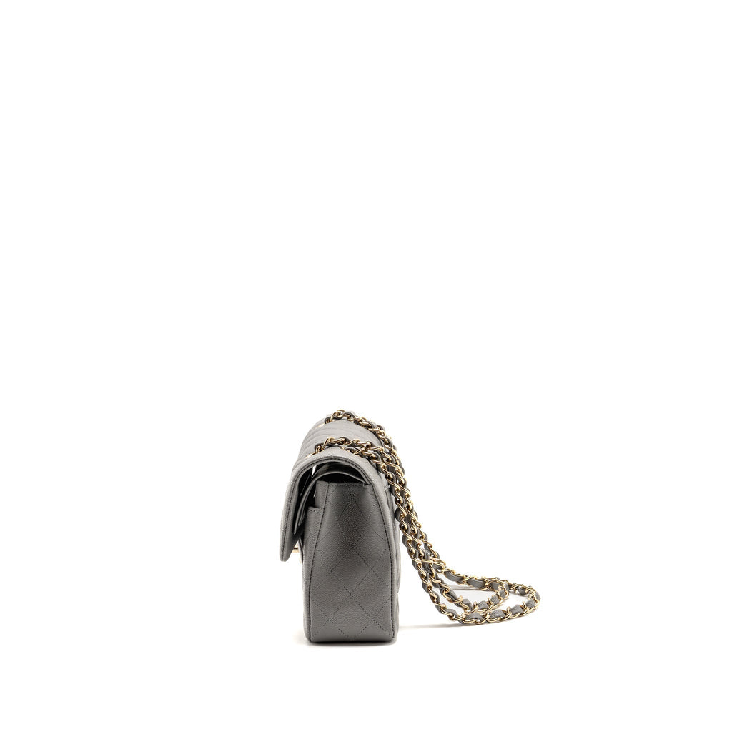 chanel-small-classic-double-flap-bag-caviar-dark-grey-lghw-microchip