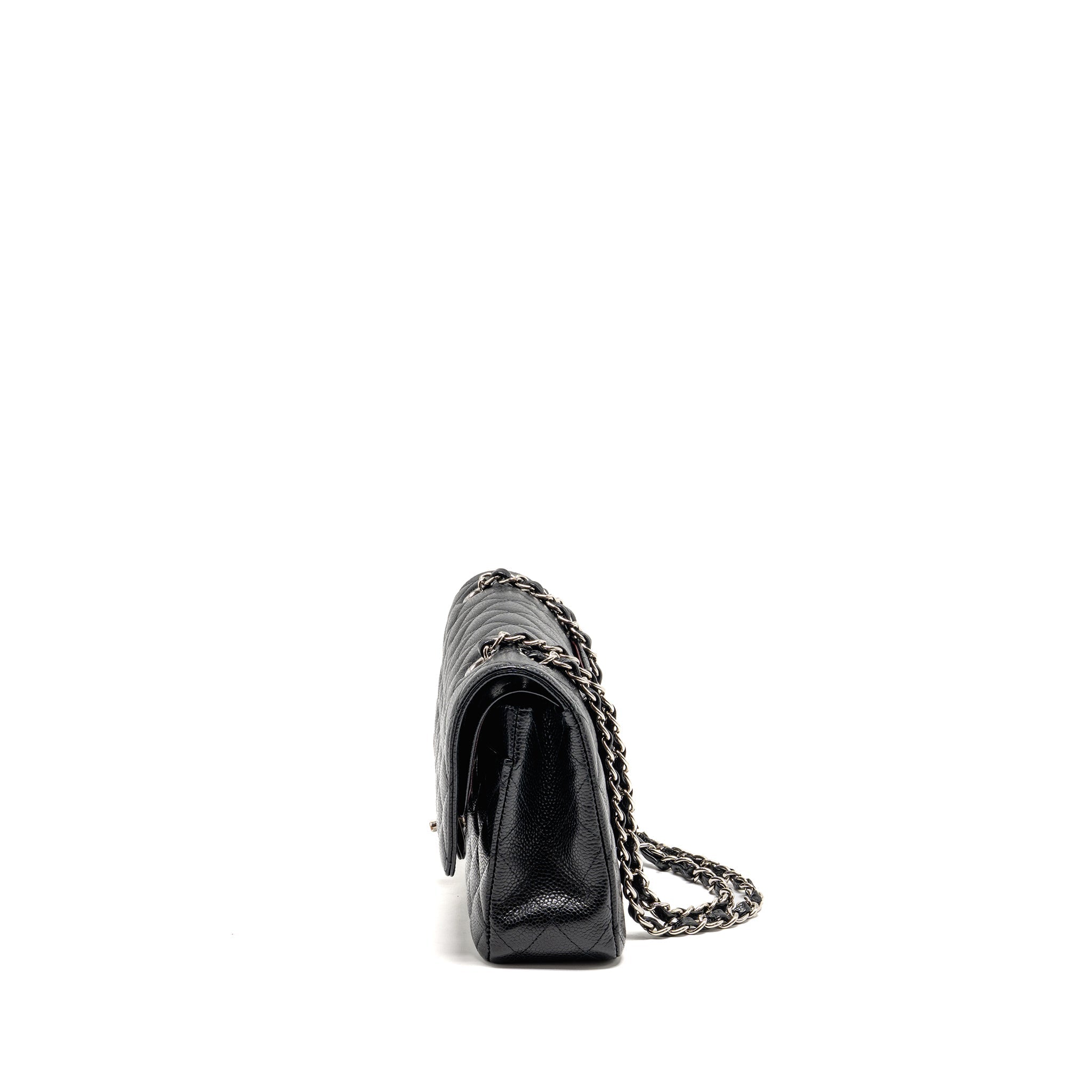 chanel-medium-classic-double-flap-bag-caviar-black-shw-11
