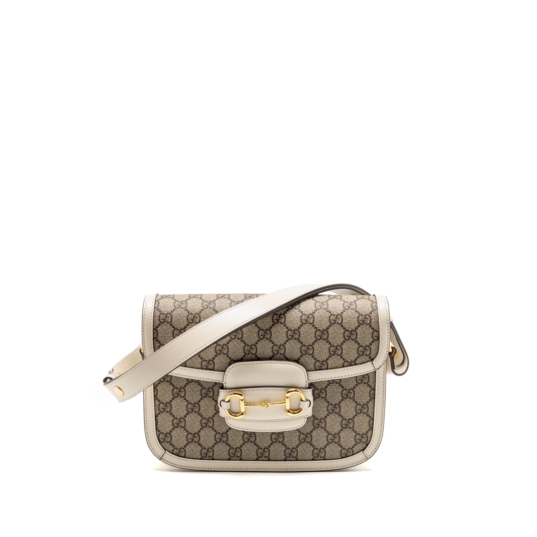 gucci-horsebit-1955-shoulder-bag-gg-supreme-canvas-leather-beige-white-ghw