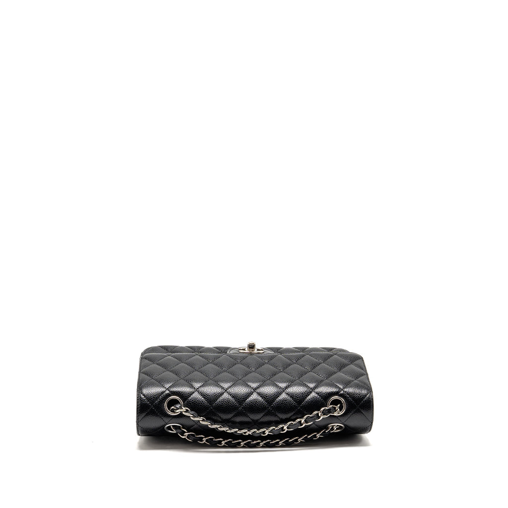 chanel-medium-classic-double-flap-bag-caviar-black-shw-11