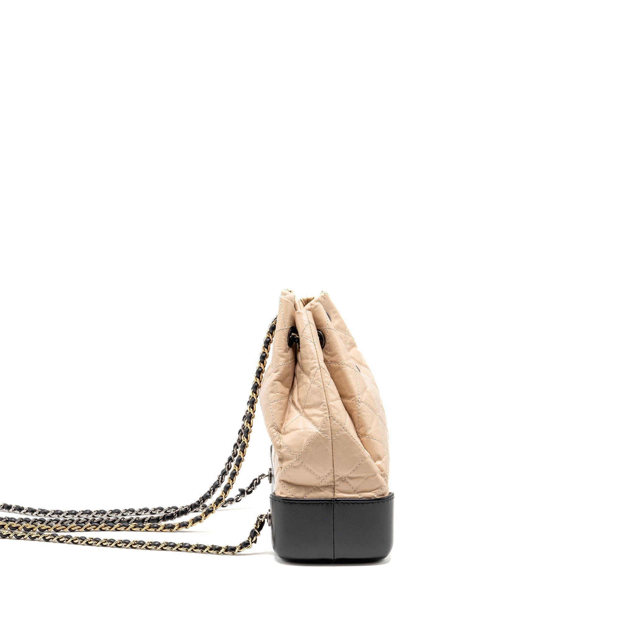 chanel-small-gabrielle-backpack-aged-calfskin-beige-black-multicolour-hardware-1