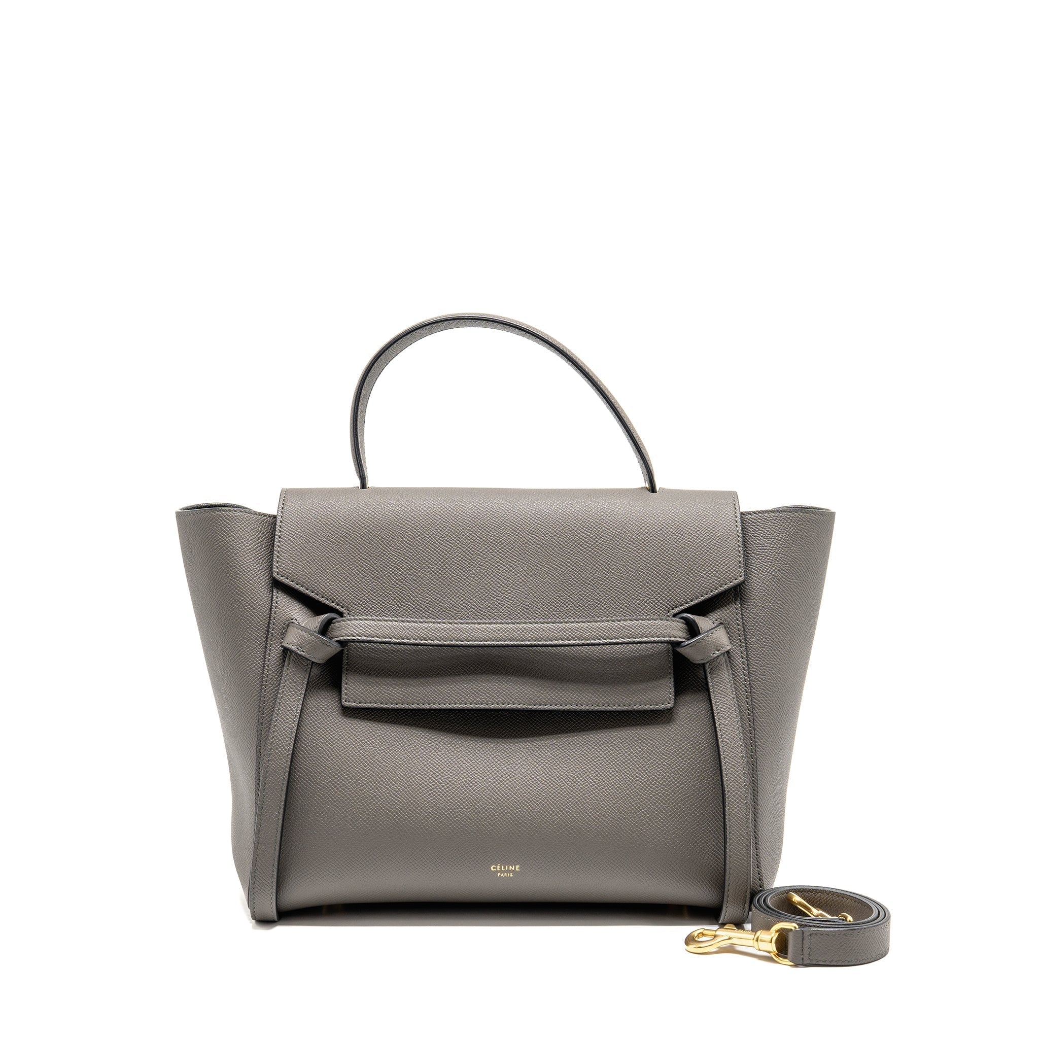 celine-mini-belt-bag-grained-calfskin-grey-ghw-1