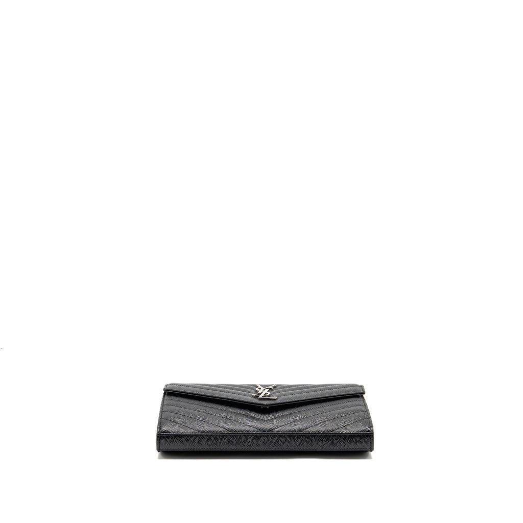 saint-laurent-ysl-envelope-chain-wallet-calfskin-black-shw-copy