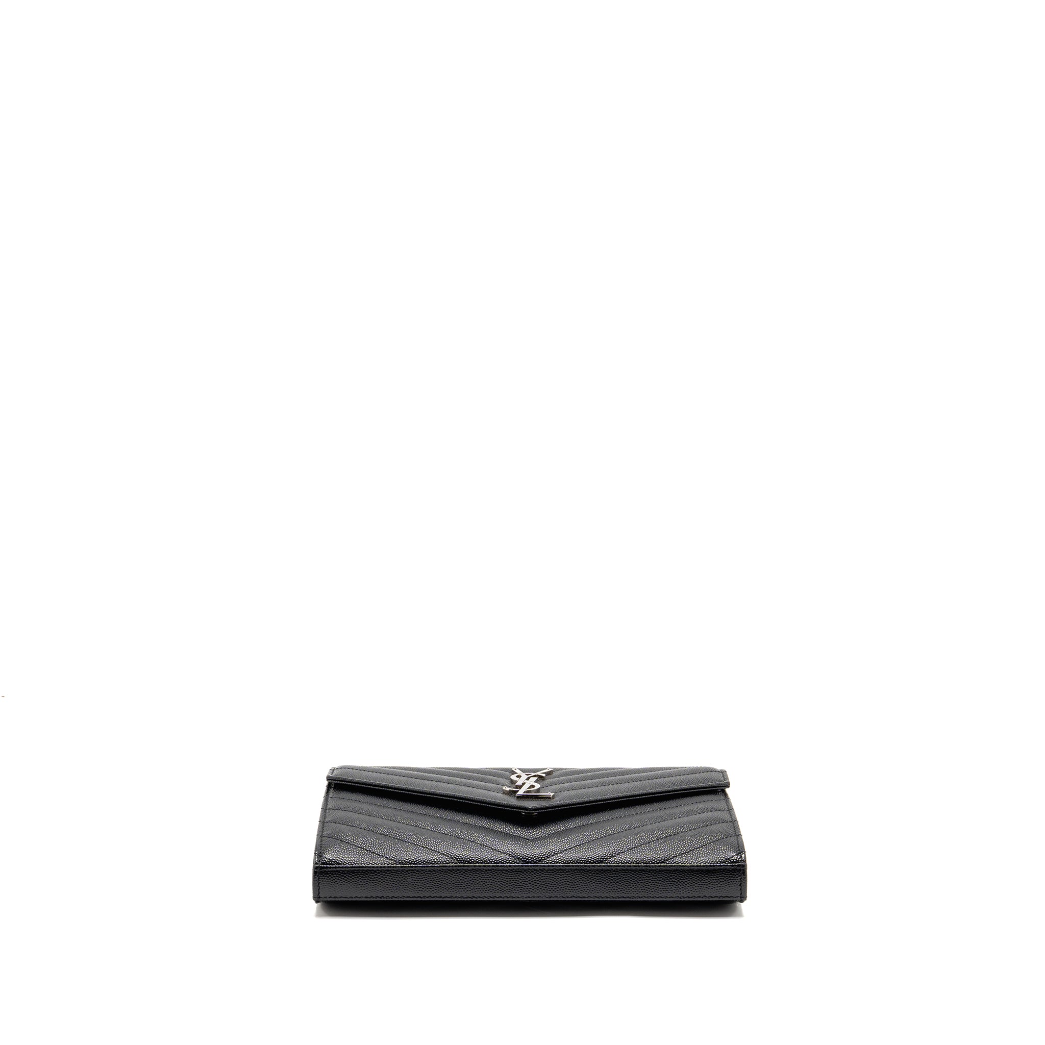 saint-laurent-ysl-envelope-chain-wallet-calfskin-black-shw-copy