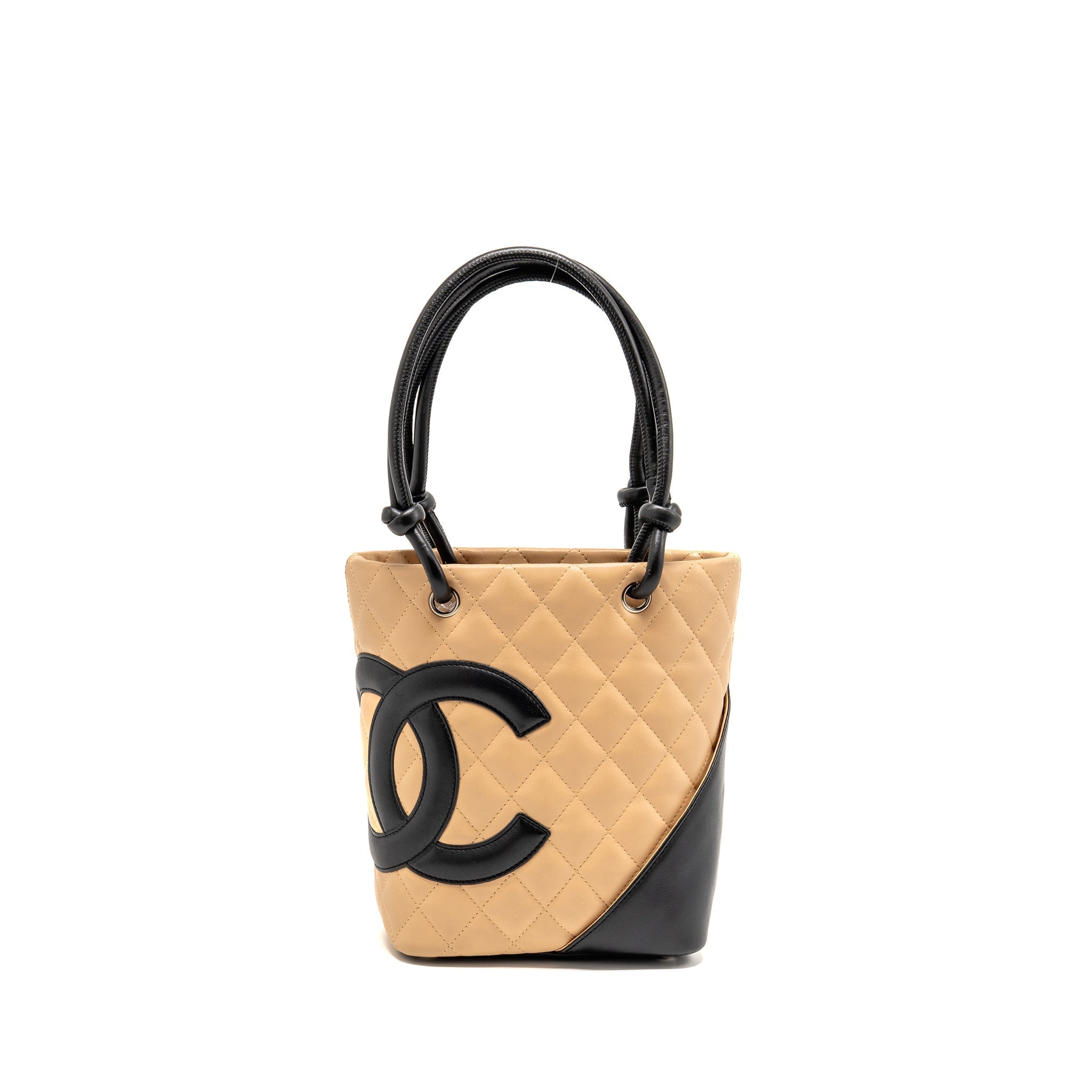 chanel-cambon-tote-bag-lambskin-beige-black-shw-copy