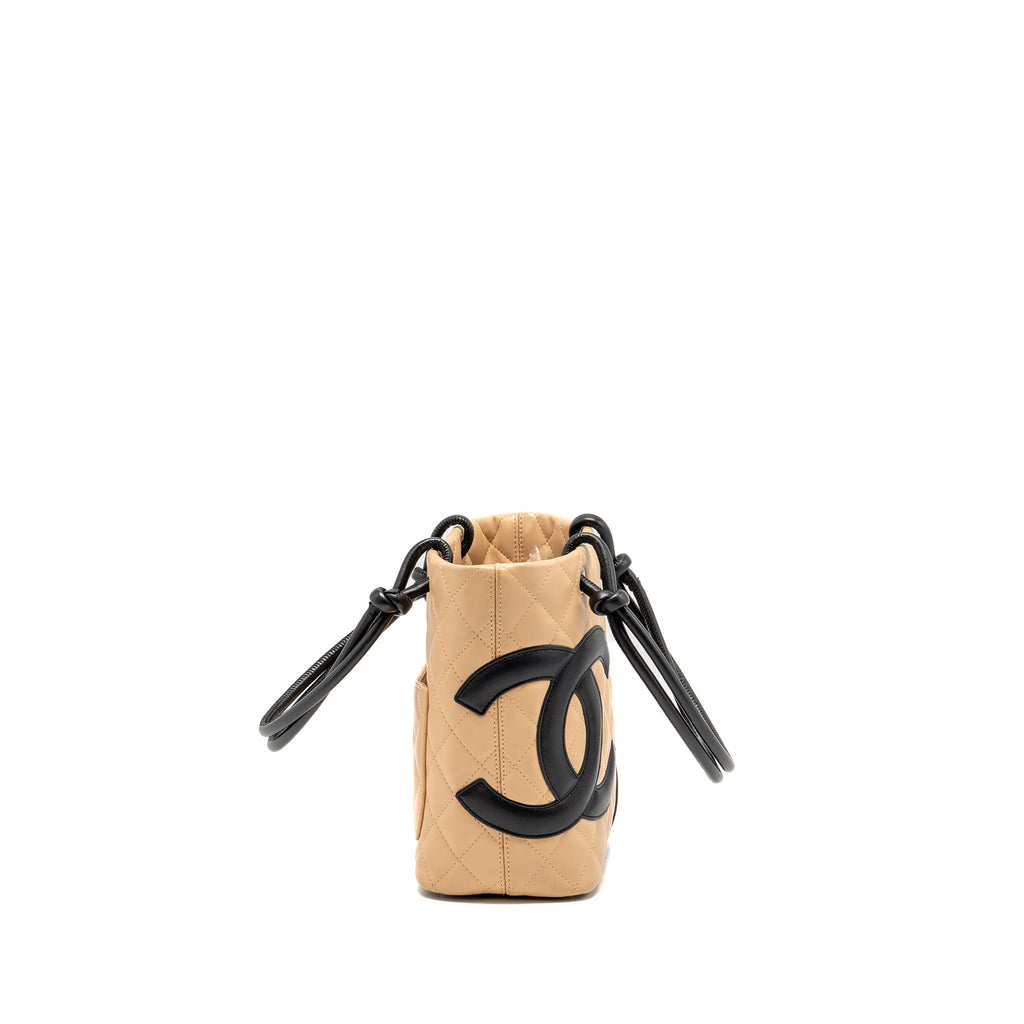 chanel-cambon-tote-bag-lambskin-beige-black-shw-copy