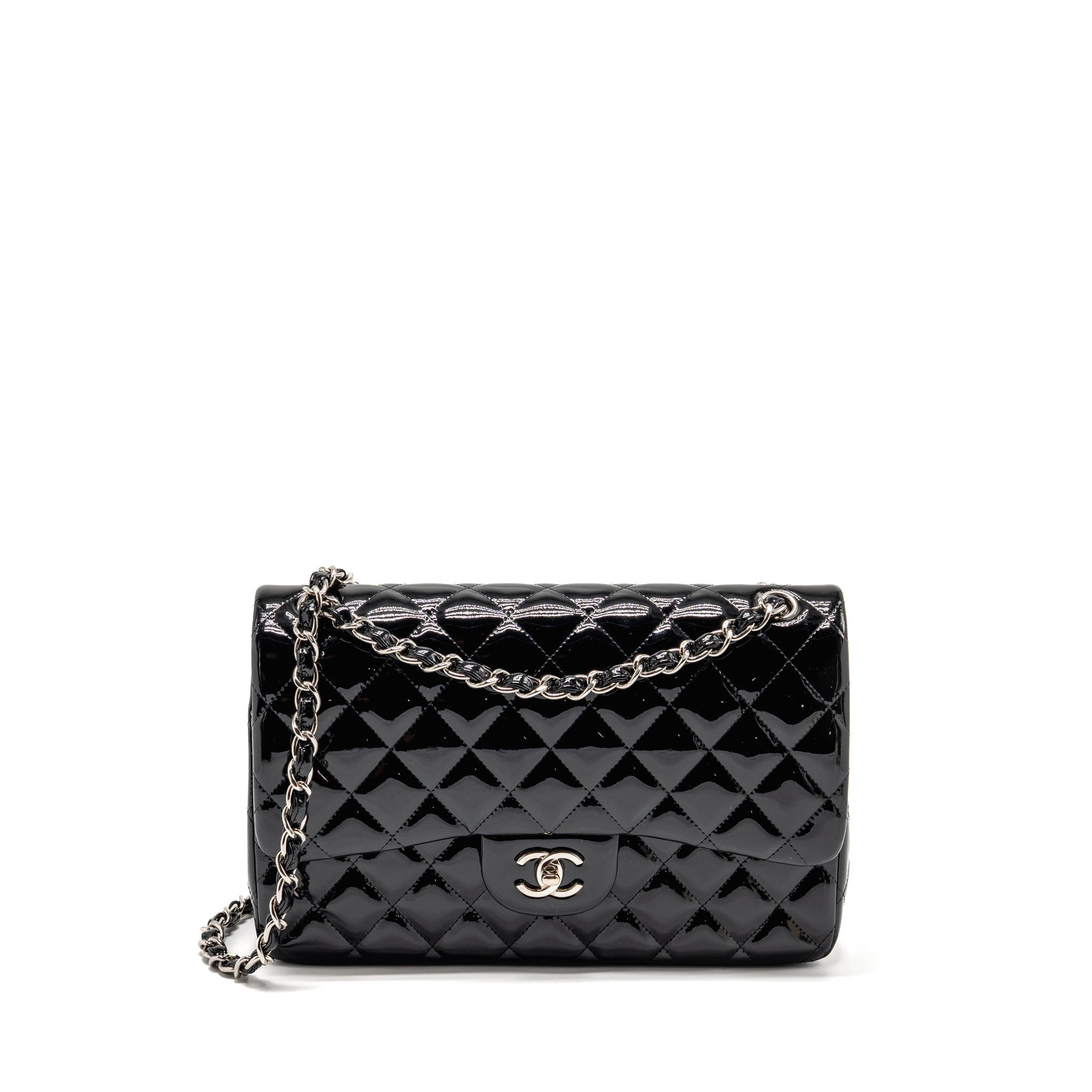 chanel-jumbo-classic-double-flap-bag-patent-black-shw-2