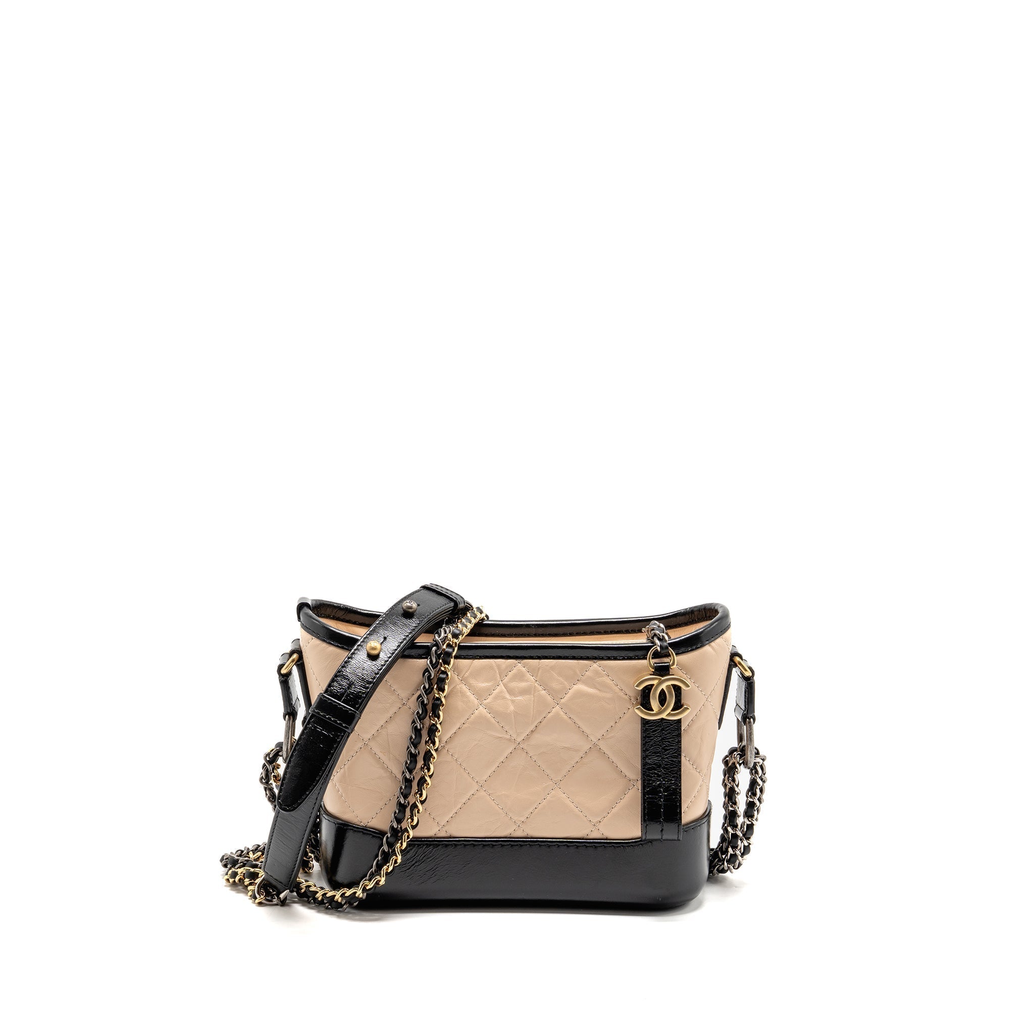 chanel-small-gabrielle-hobo-bag-aged-calfskin-beige-black-multicolour-hardware-copy