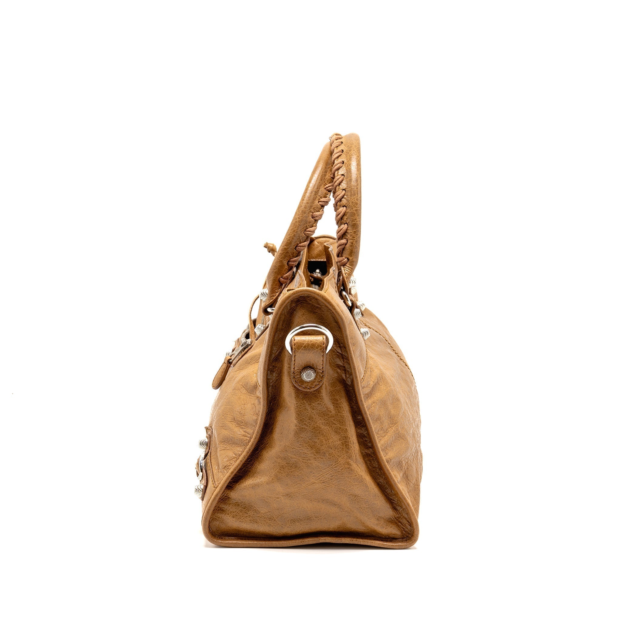 balenciaga-classic-city-bag-aged-calfskin-dark-beige-shw