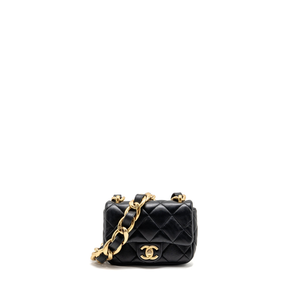 chanel-22s-giant-chain-mini-flap-bag-lambskin-black-brushed-ghwmicrochip