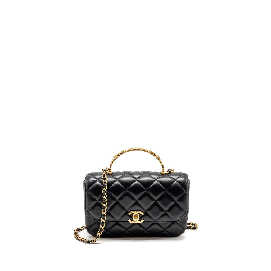chanel-24s-cc-logo-top-handle-flap-bag-with-chain-lambskin-black-ghw-microchip-copy