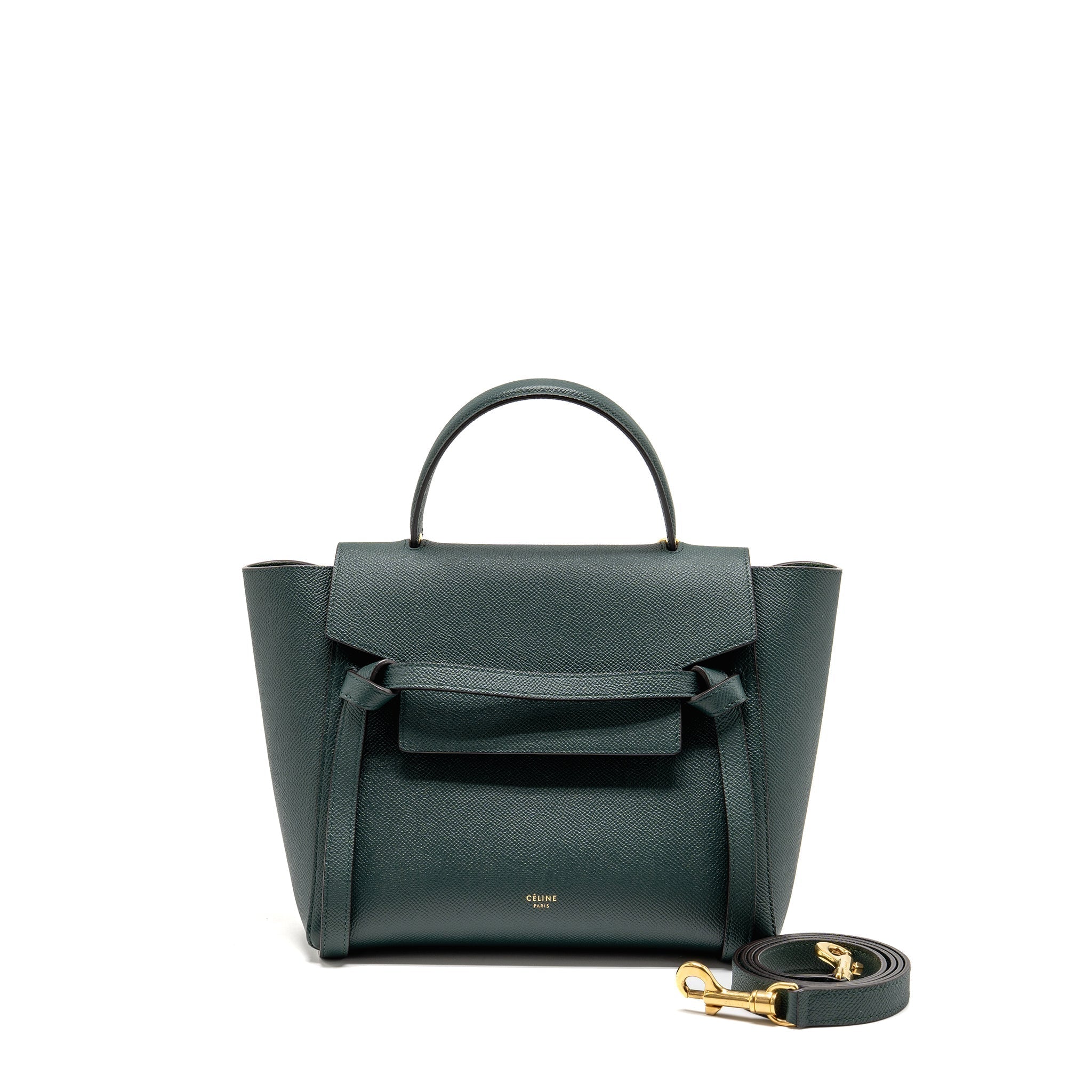 celine-micro-belt-bag-calfskin-green-ghw