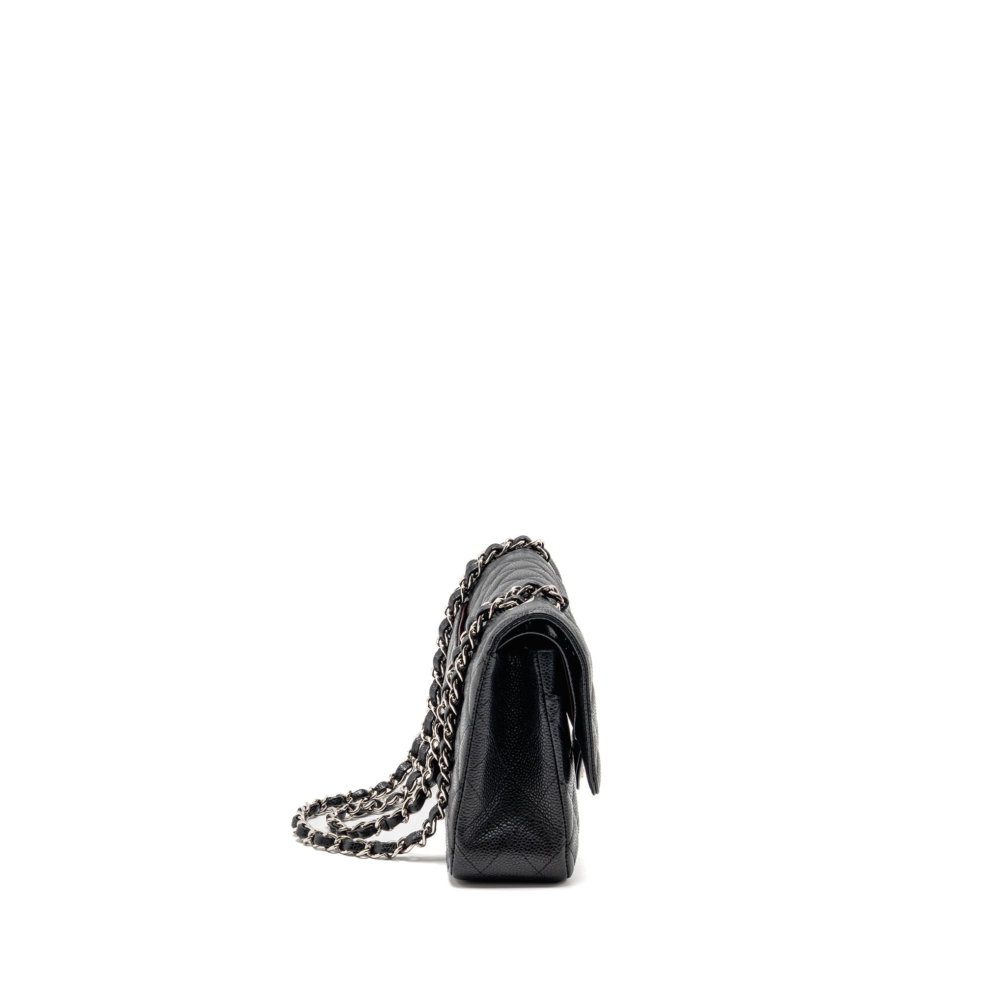 chanel-medium-classic-double-flap-bag-caviar-black-shw-14