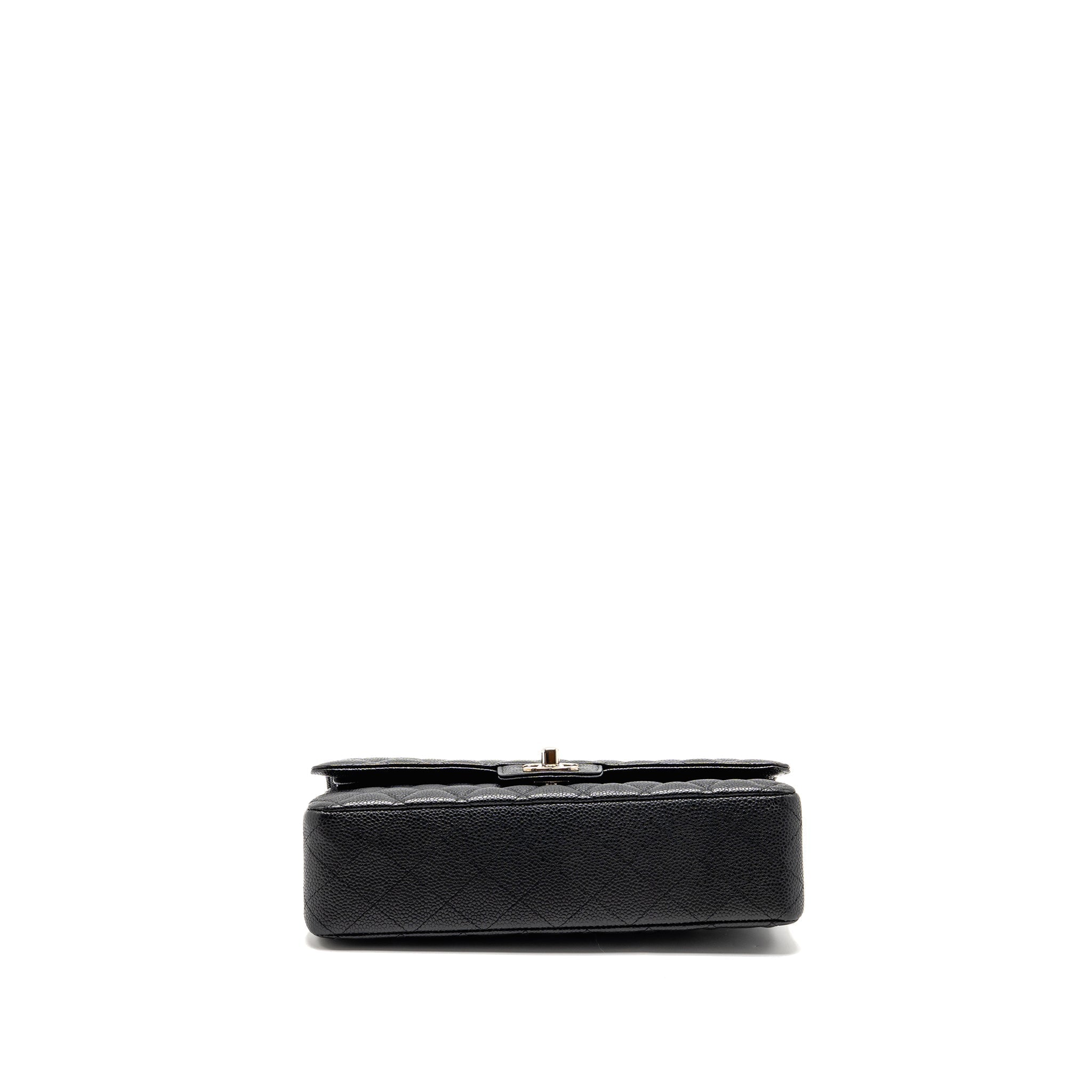 chanel-medium-classic-double-flap-bag-caviar-black-shw-14