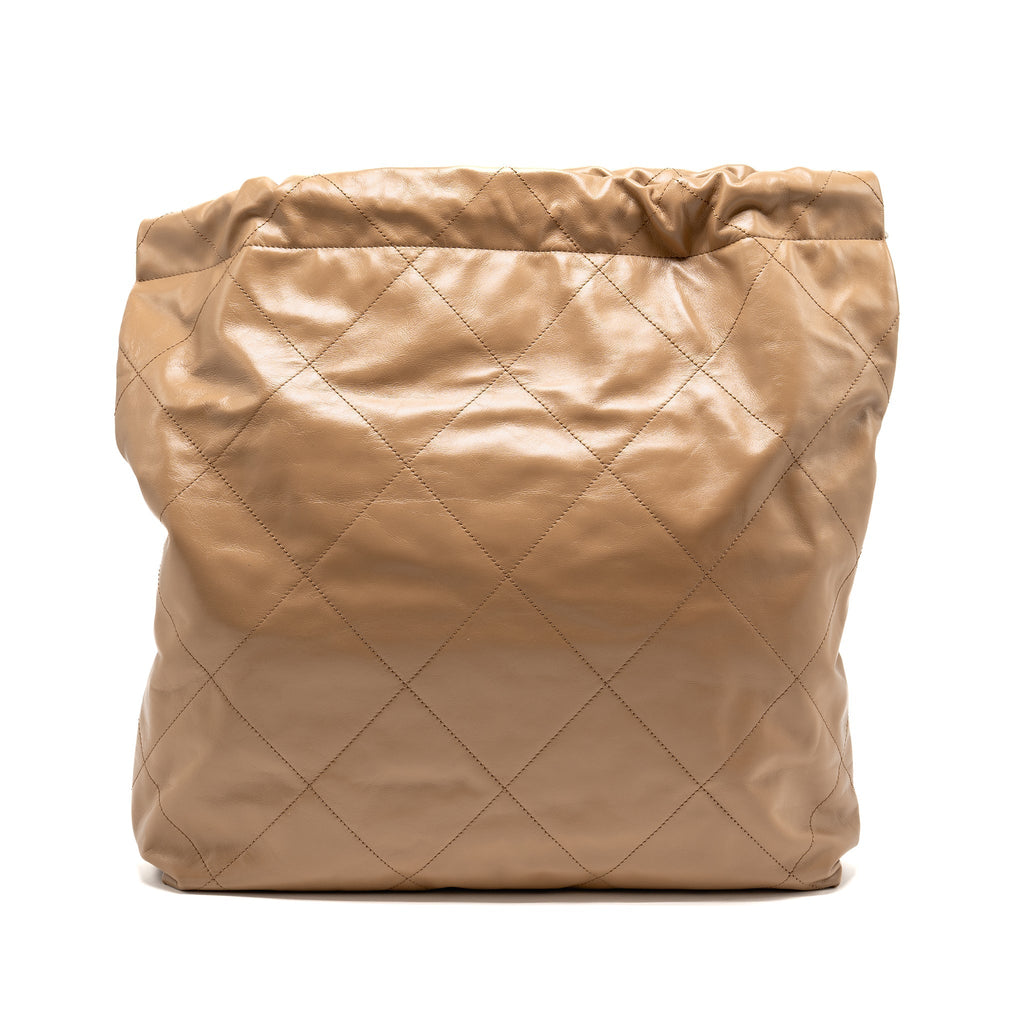 chanel-large-22-bag-shiny-calfskin-dark-beige-ghwmicrochip