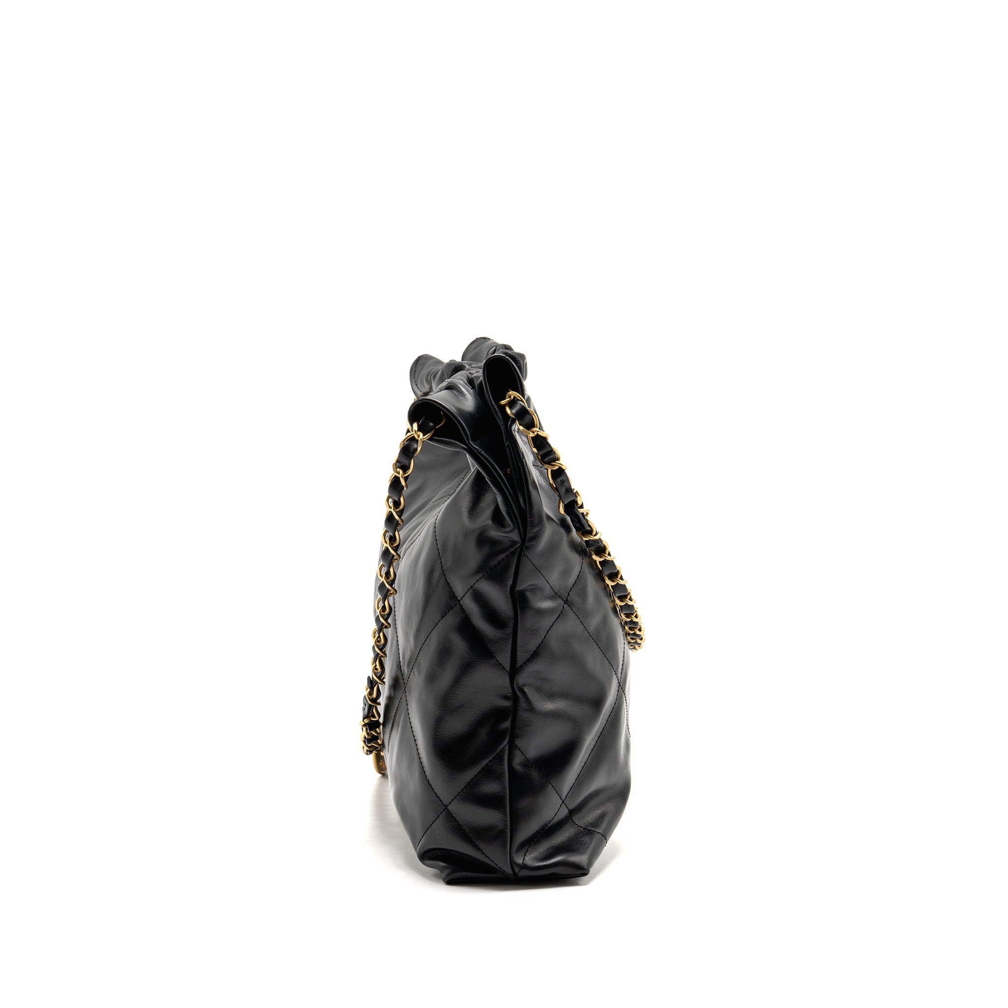 chanel-small-22-bag-white-letter-shiny-calfskin-black-ghw-microchip