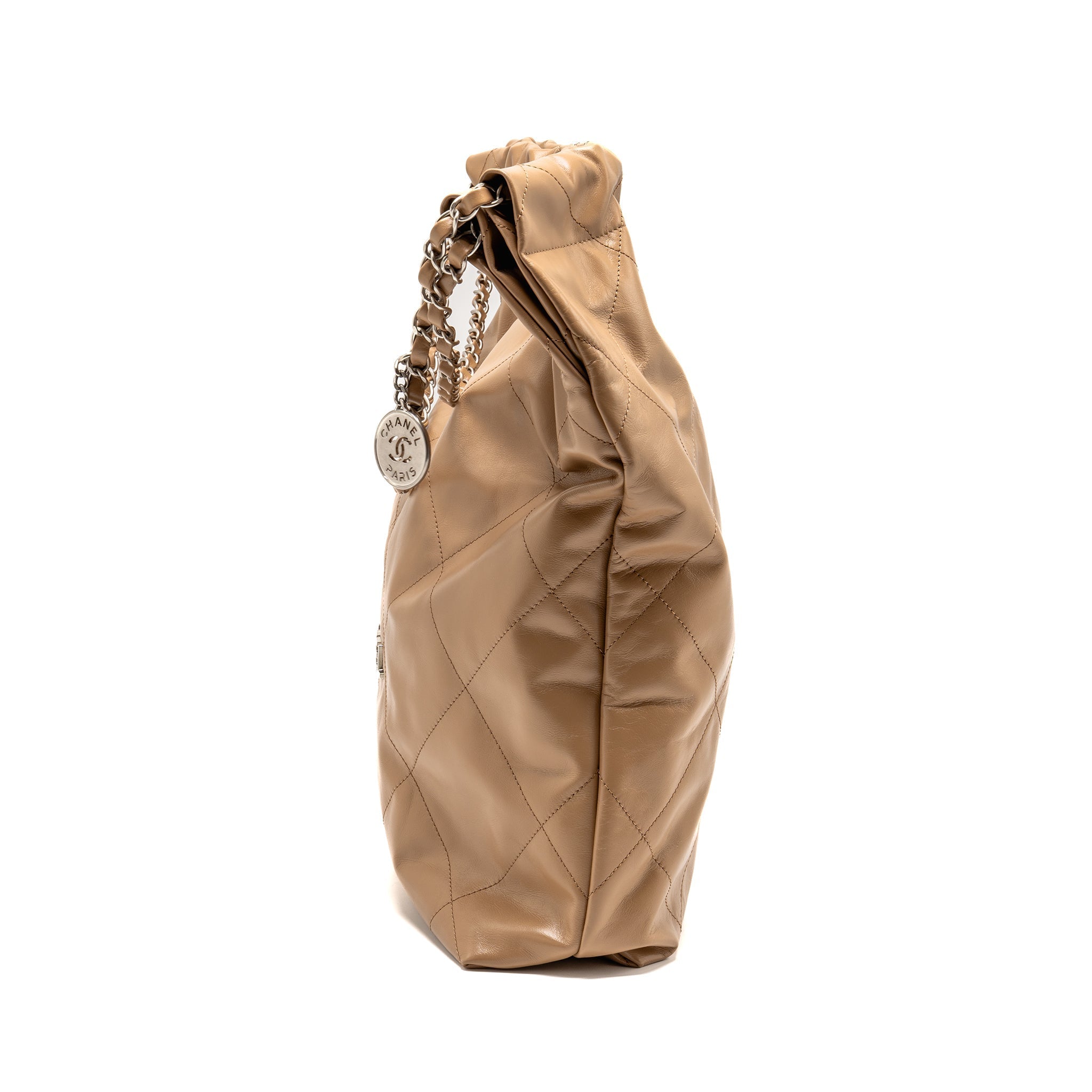 chanel-large-22-bag-shiny-calfskin-dark-beige-ghwmicrochip