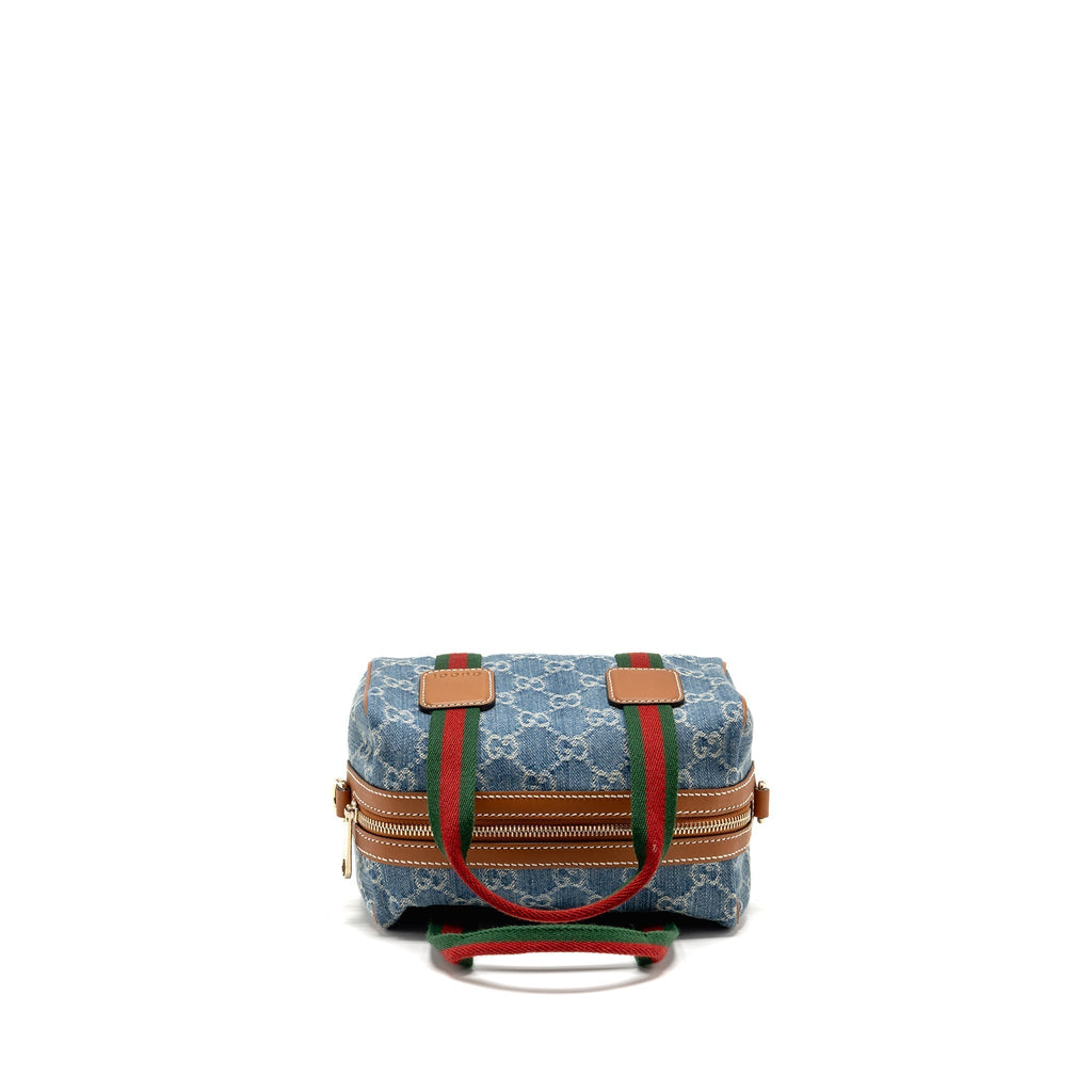 gucci-mini-gg-handbag-gg-denim-leather-light-blue-white-brown-ghw