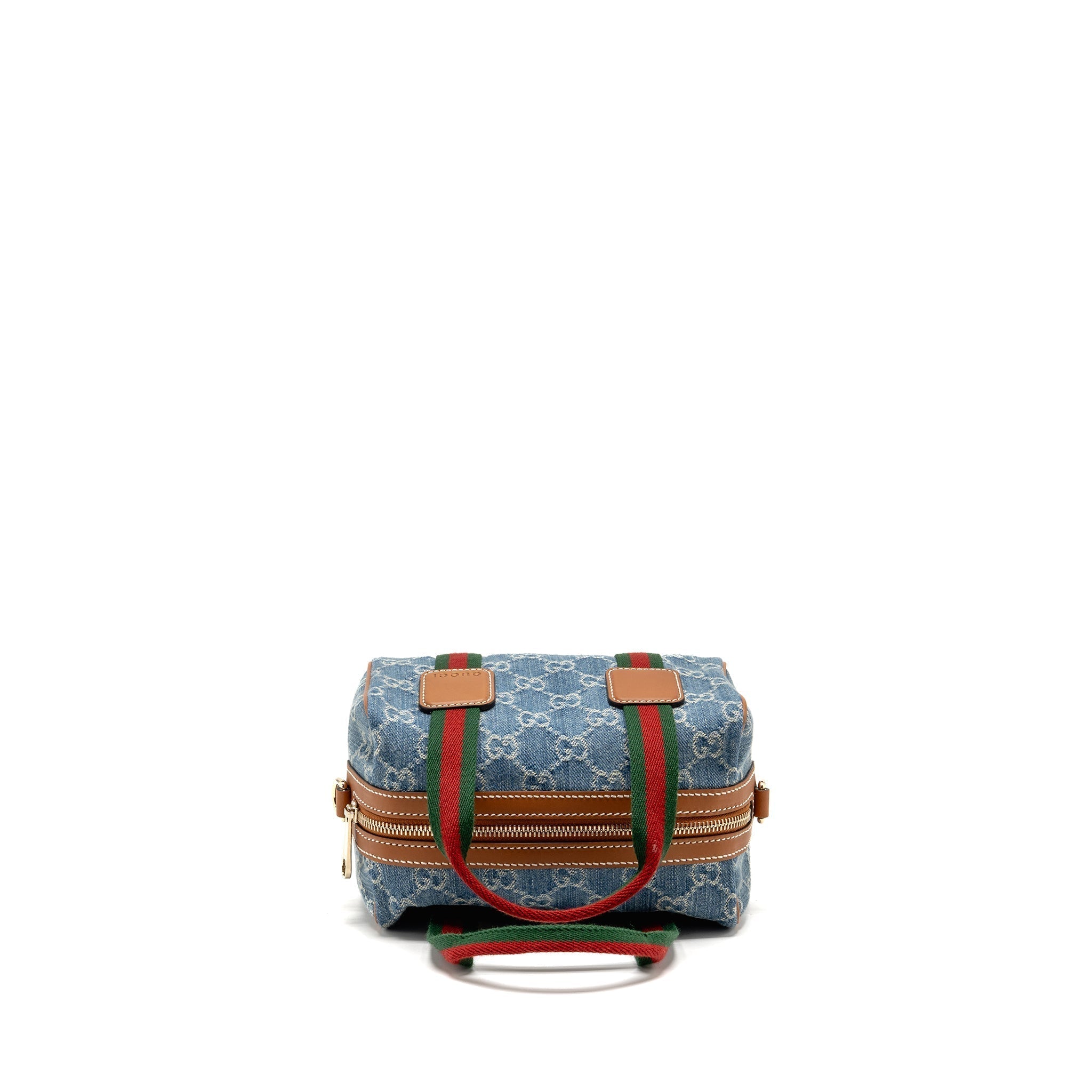 gucci-mini-gg-handbag-gg-denim-leather-light-blue-white-brown-ghw
