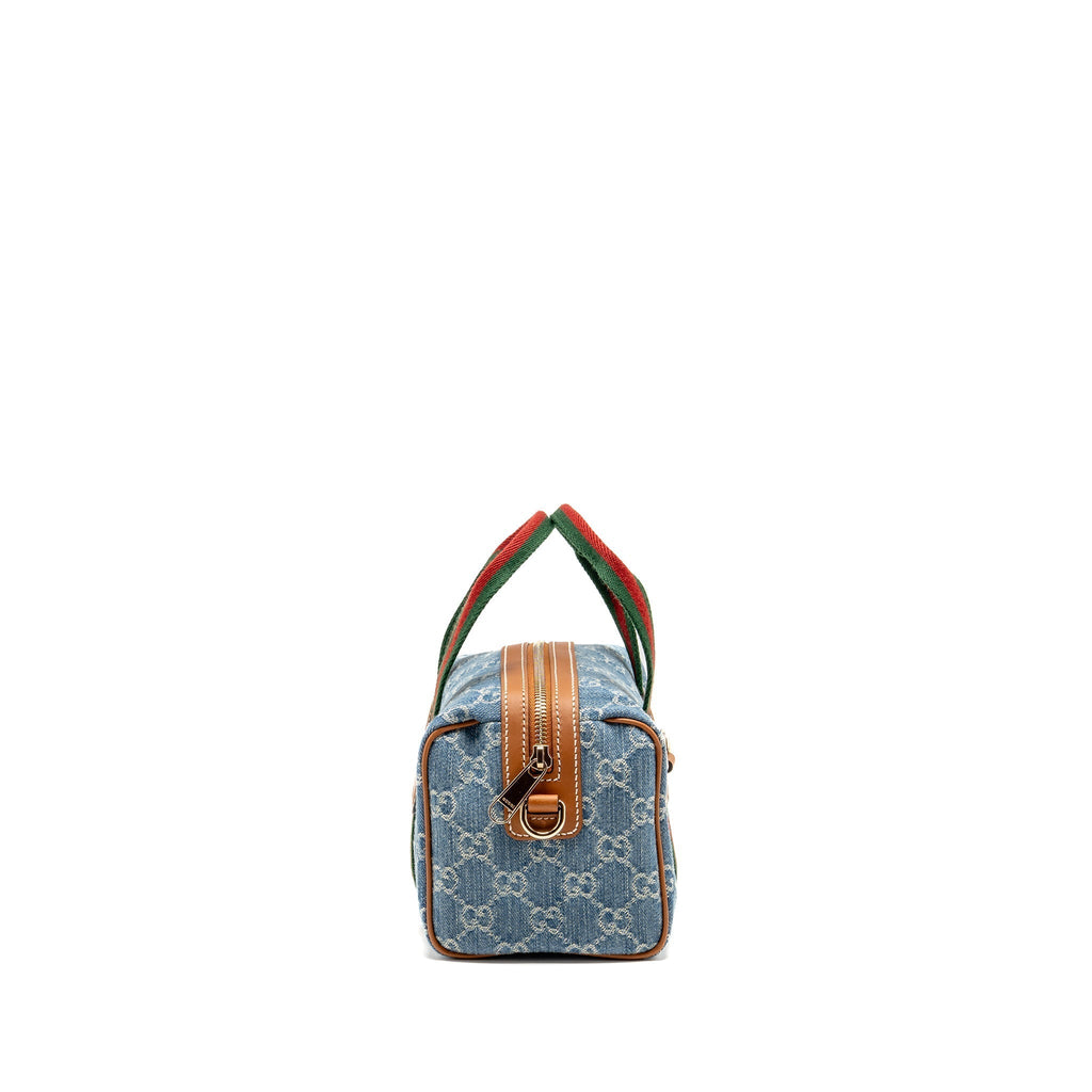 gucci-mini-gg-handbag-gg-denim-leather-light-blue-white-brown-ghw
